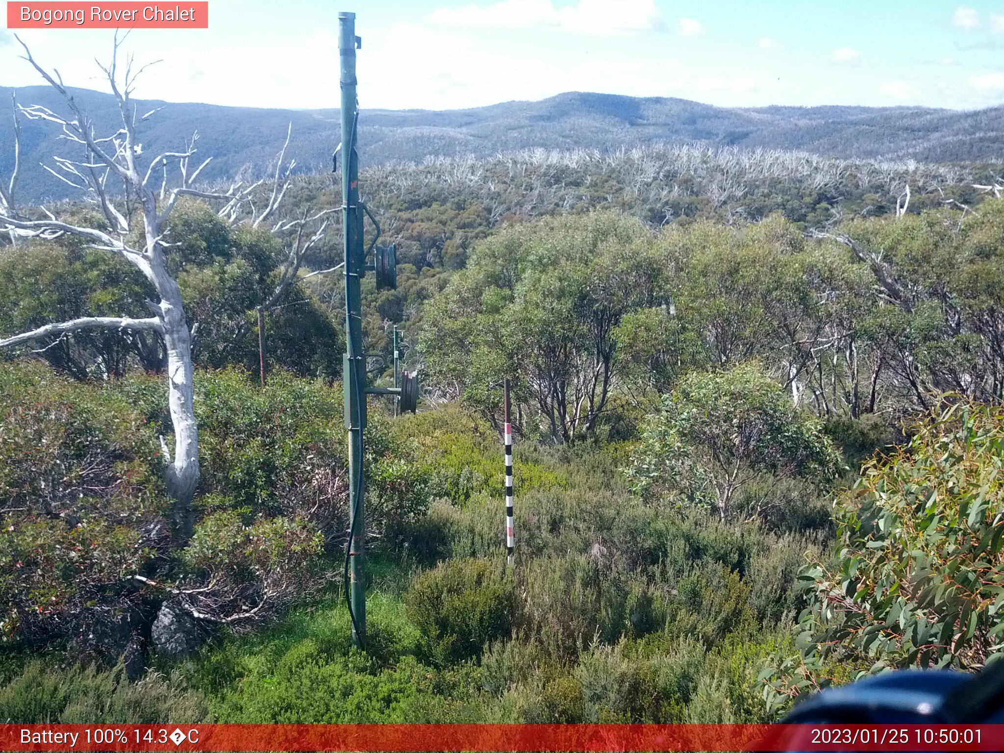 Bogong Web Cam 10:50am Wednesday 25th of January 2023