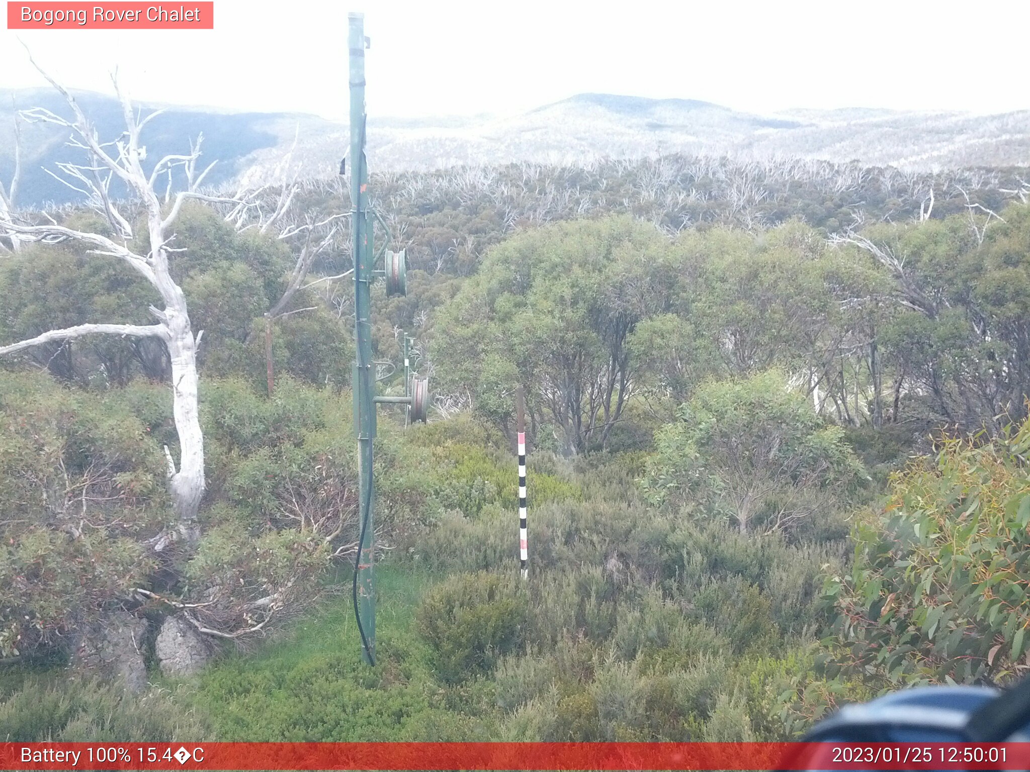 Bogong Web Cam 12:50pm Wednesday 25th of January 2023