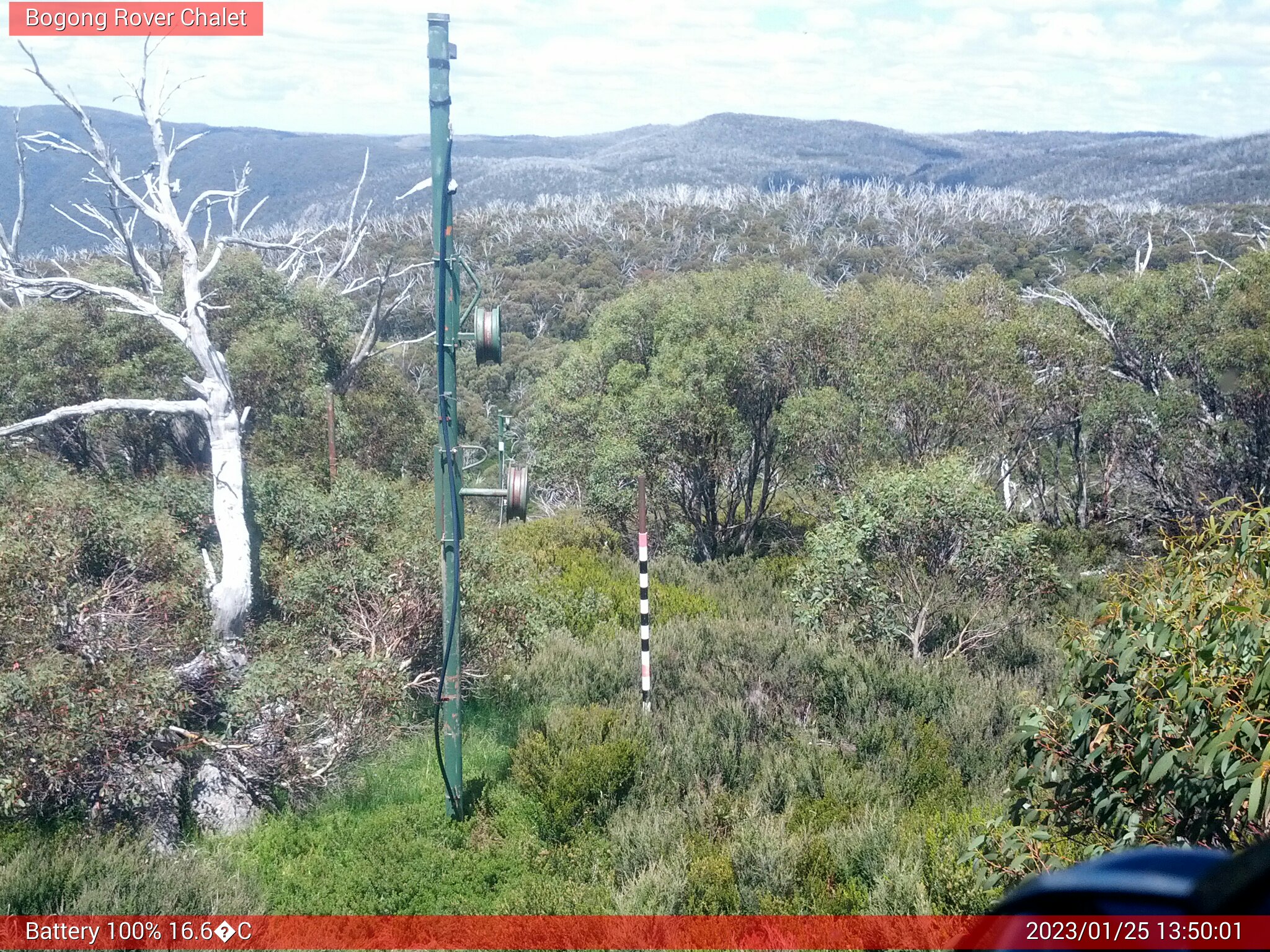 Bogong Web Cam 1:50pm Wednesday 25th of January 2023