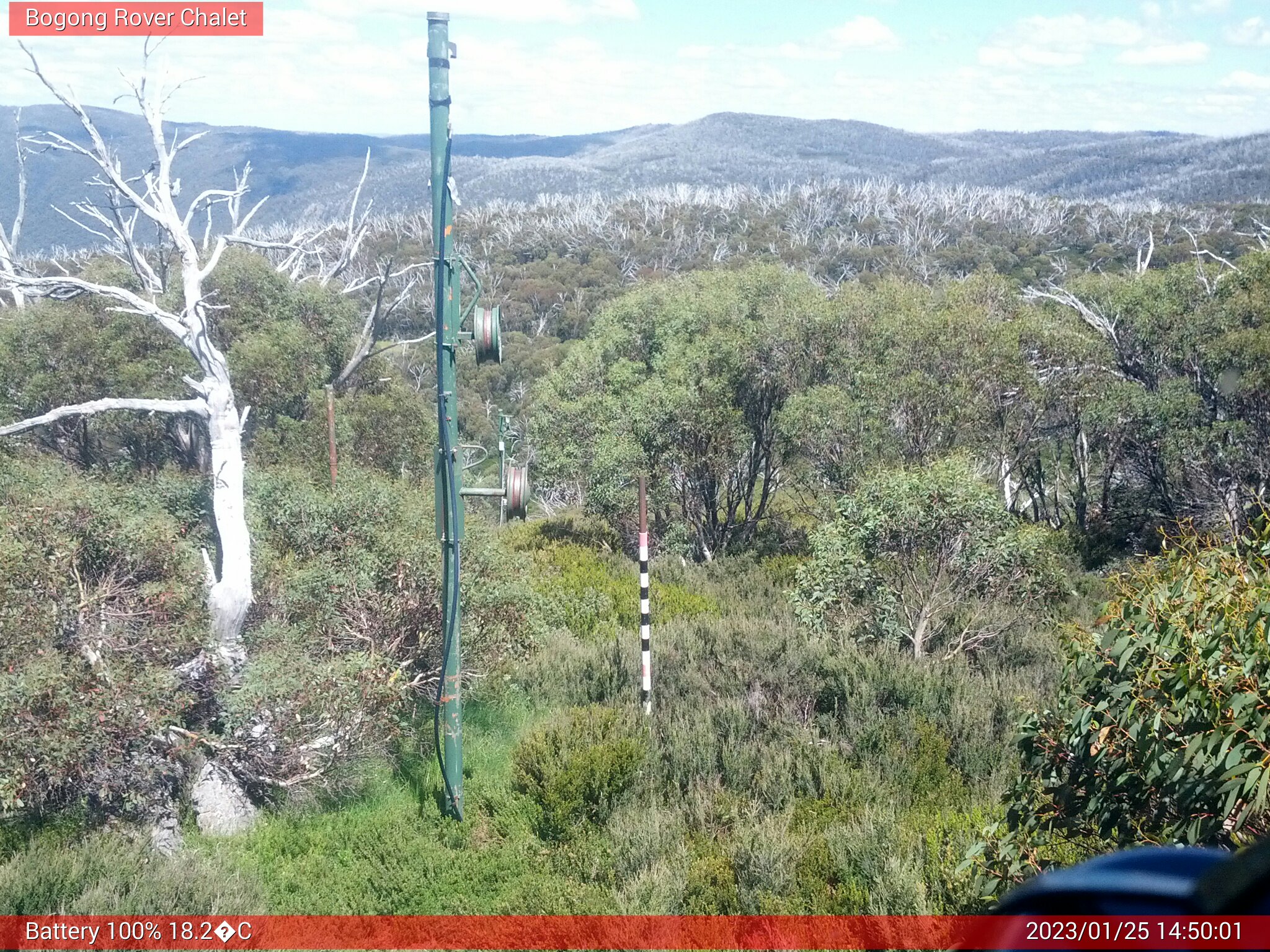 Bogong Web Cam 2:50pm Wednesday 25th of January 2023