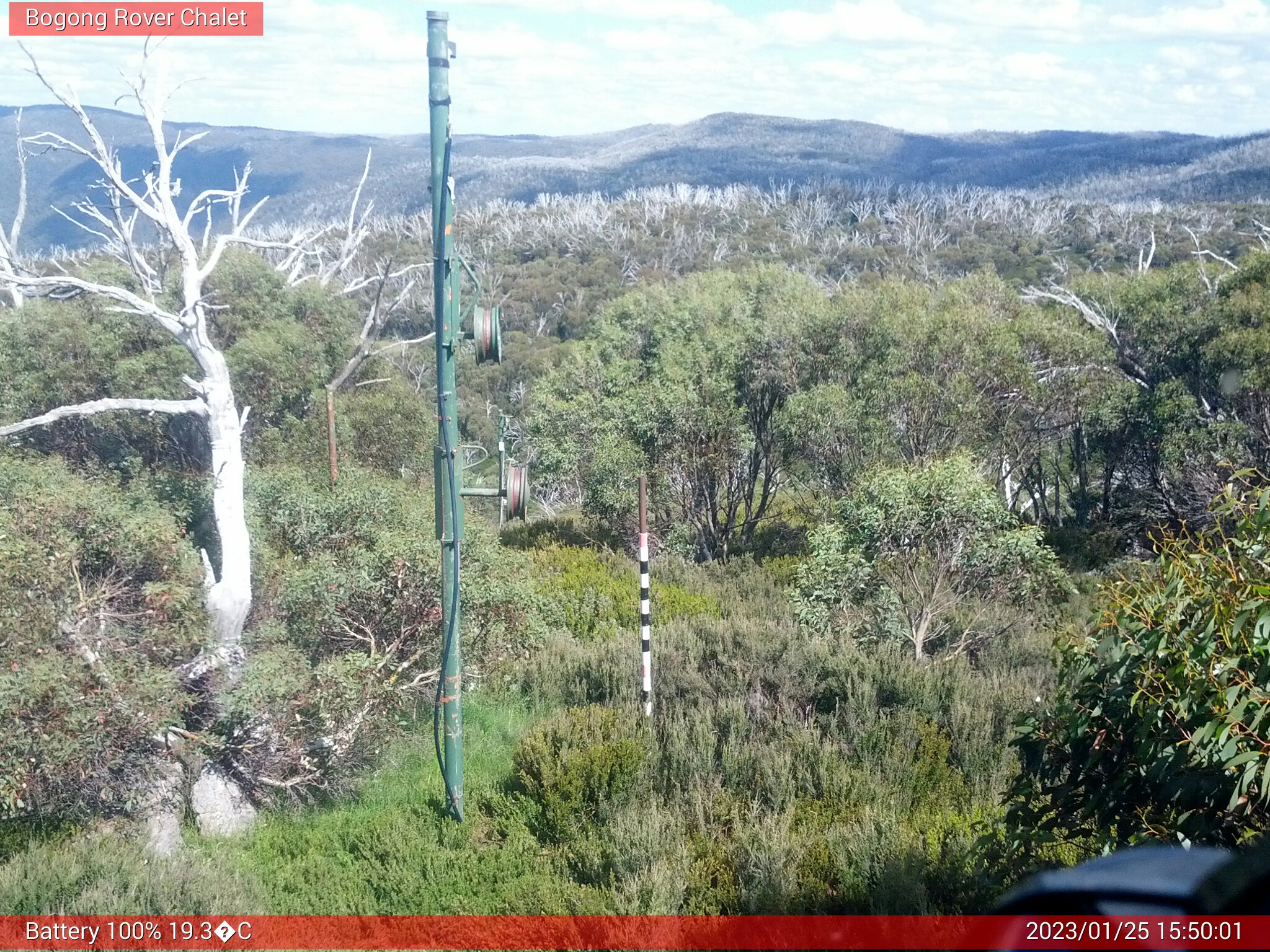 Bogong Web Cam 3:50pm Wednesday 25th of January 2023