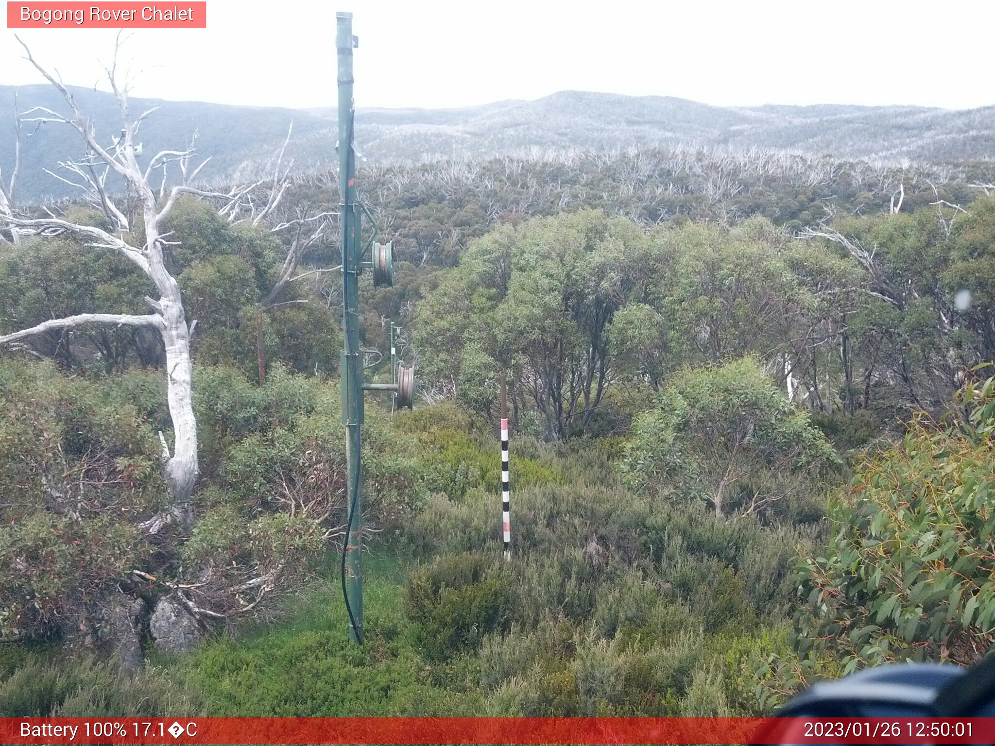 Bogong Web Cam 12:50pm Thursday 26th of January 2023