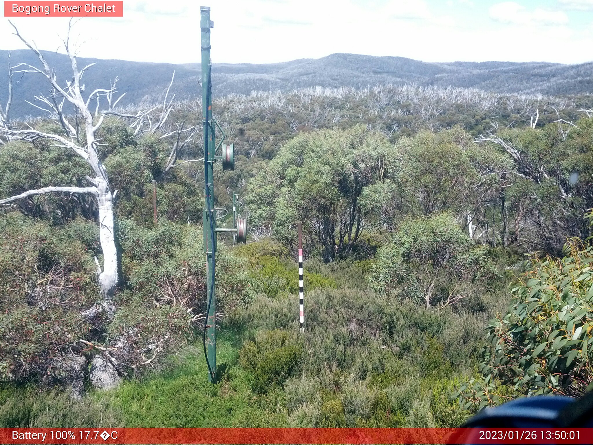 Bogong Web Cam 1:50pm Thursday 26th of January 2023