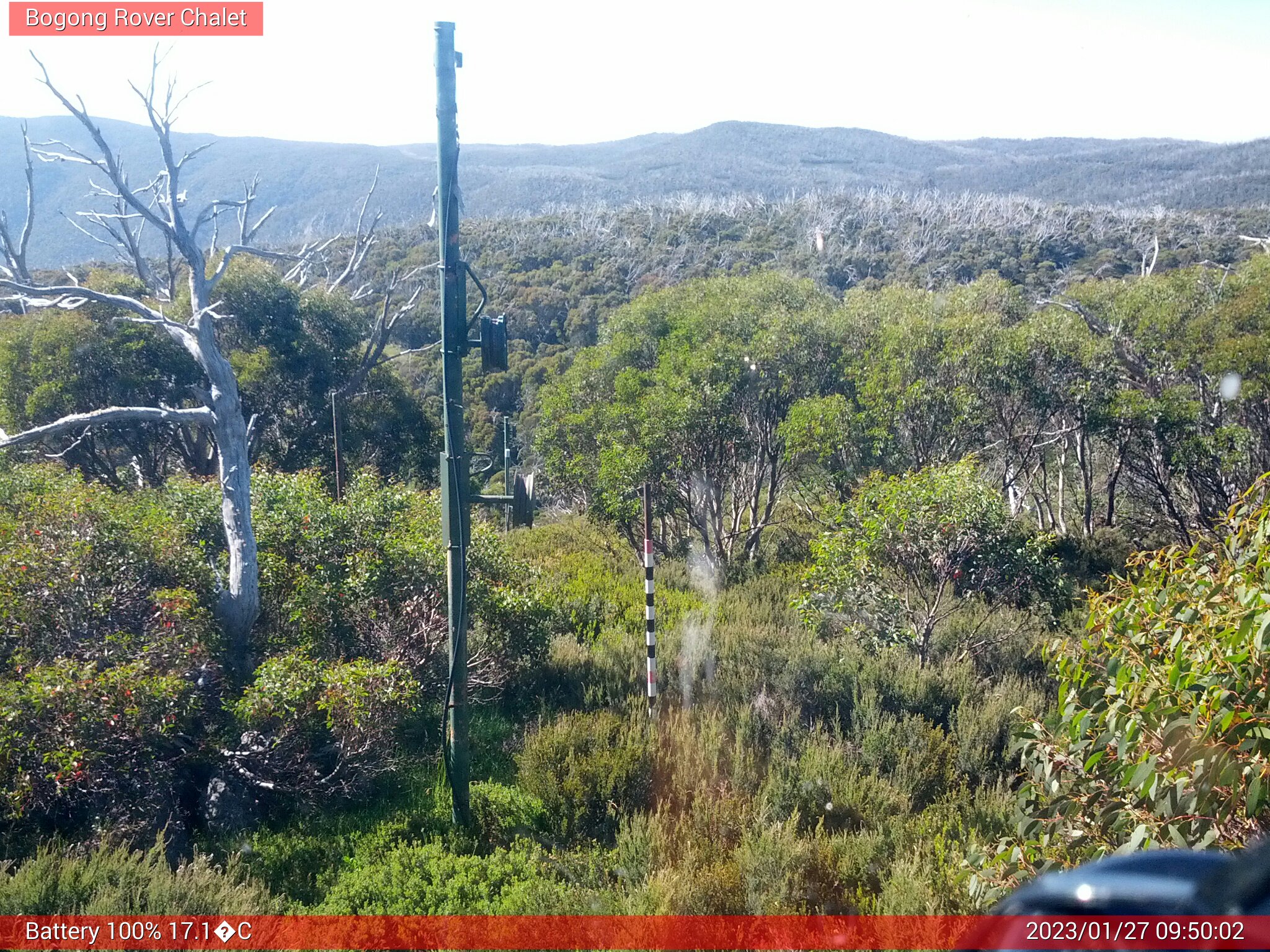 Bogong Web Cam 9:50am Friday 27th of January 2023