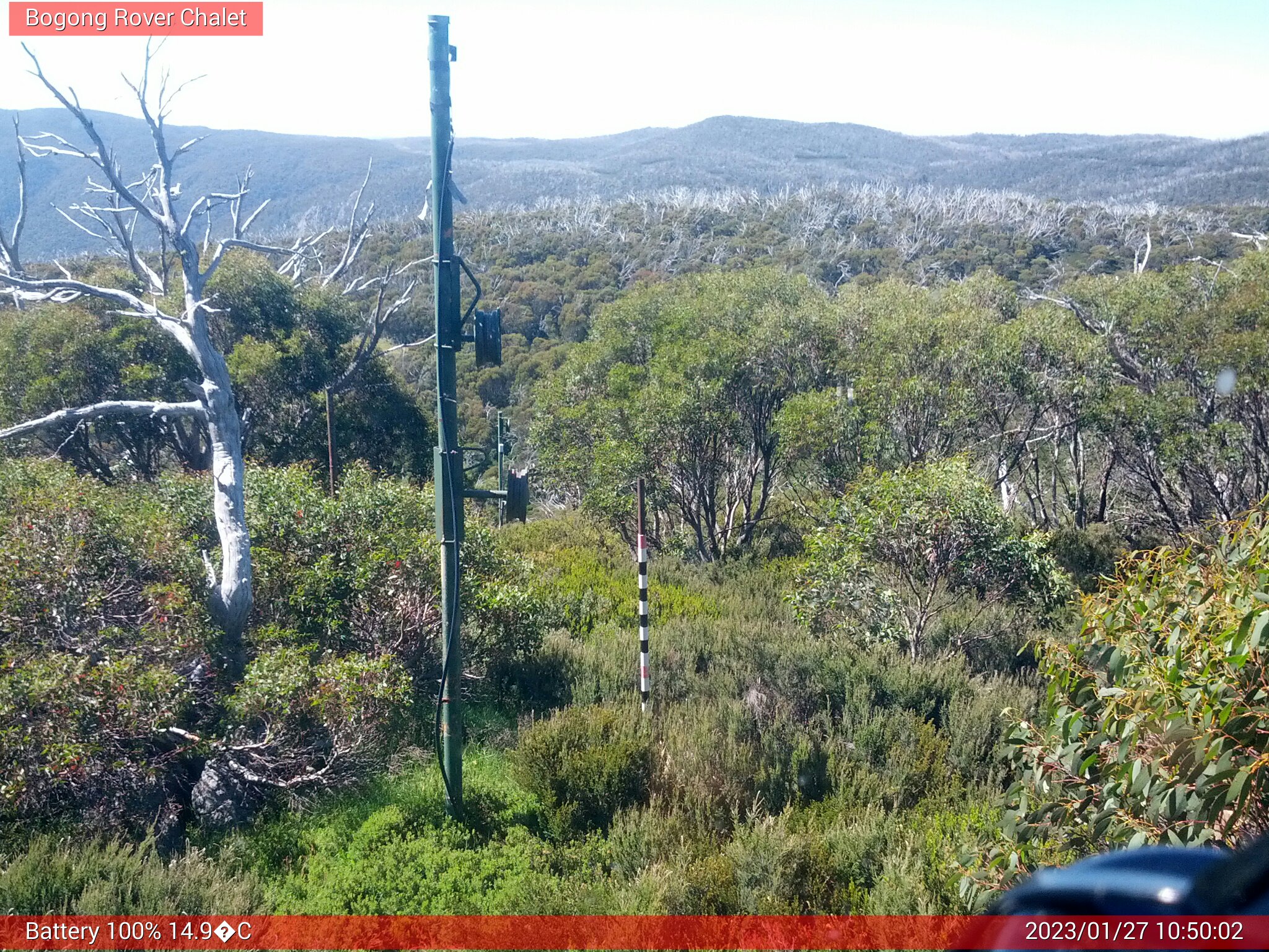 Bogong Web Cam 10:50am Friday 27th of January 2023