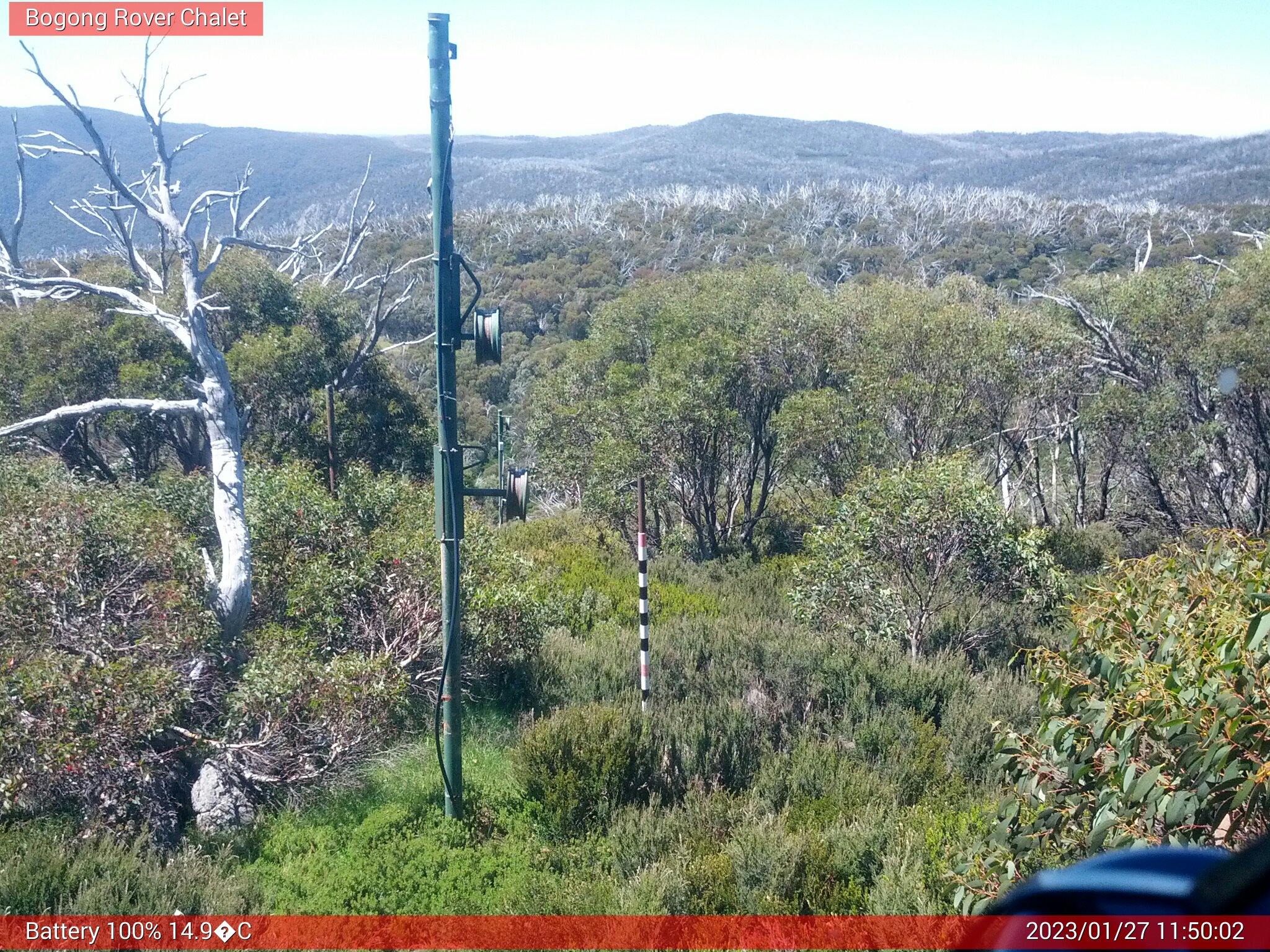 Bogong Web Cam 11:50am Friday 27th of January 2023