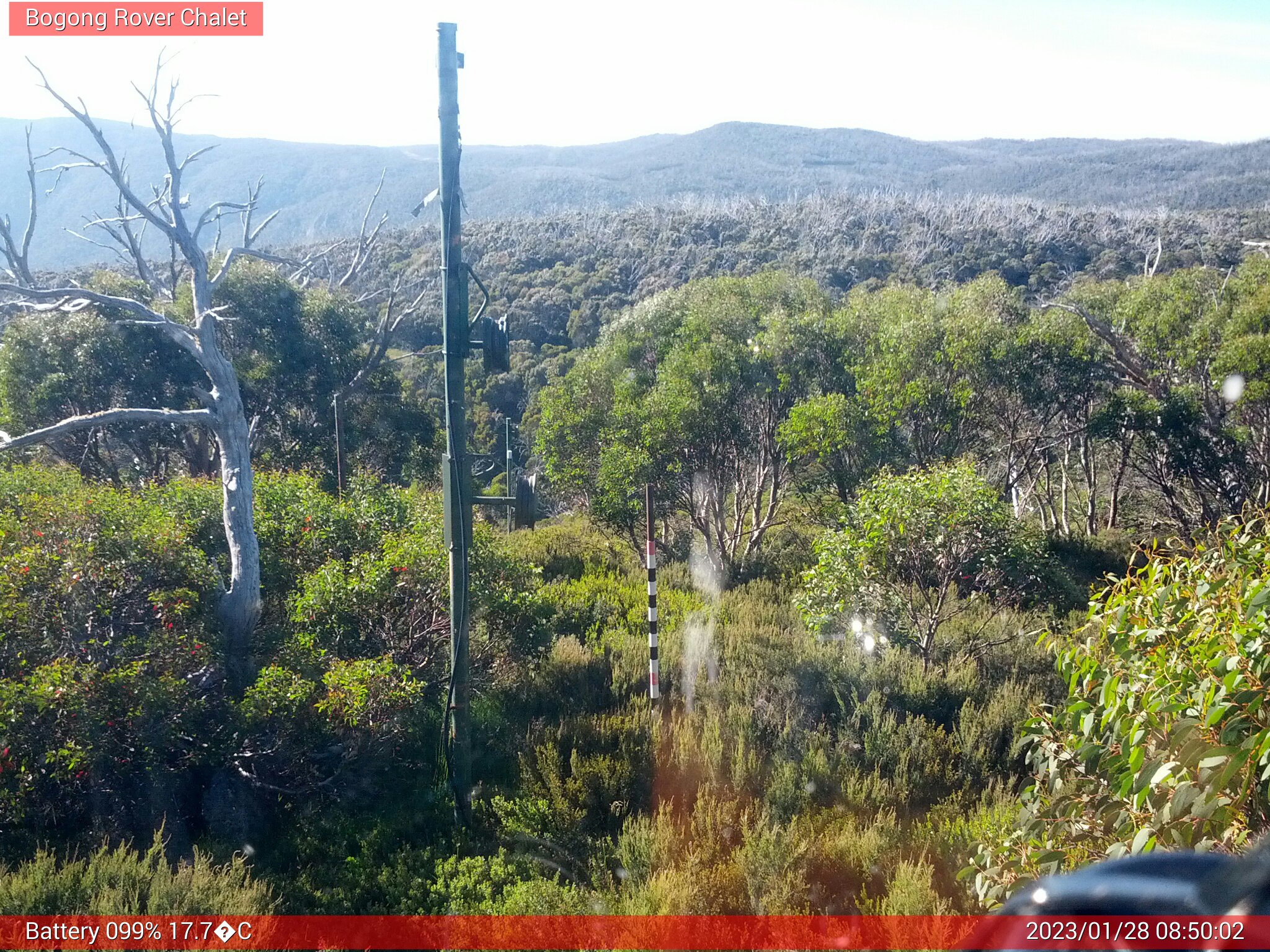 Bogong Web Cam 8:50am Saturday 28th of January 2023