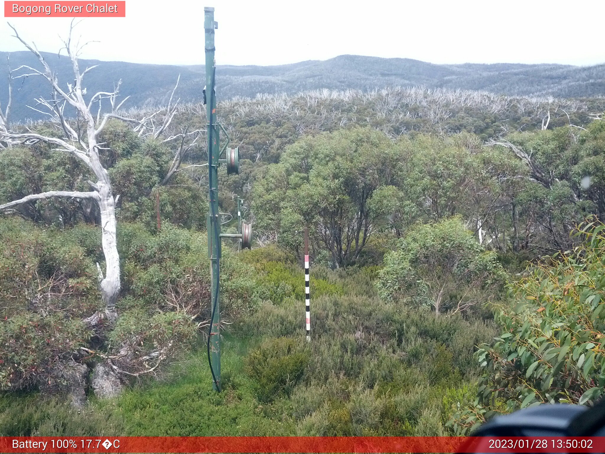 Bogong Web Cam 1:50pm Saturday 28th of January 2023