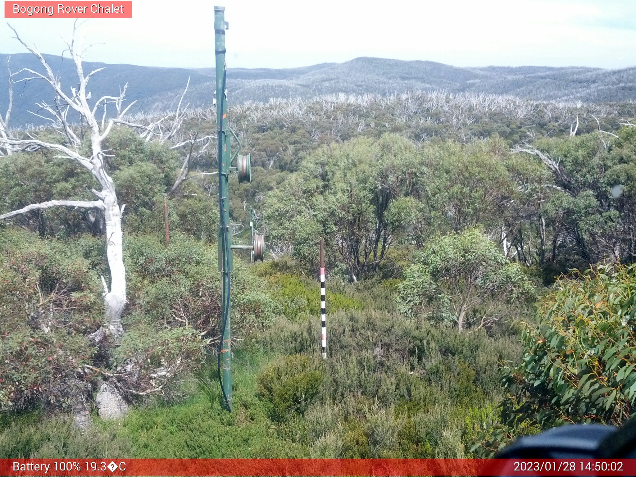 Bogong Web Cam 2:50pm Saturday 28th of January 2023