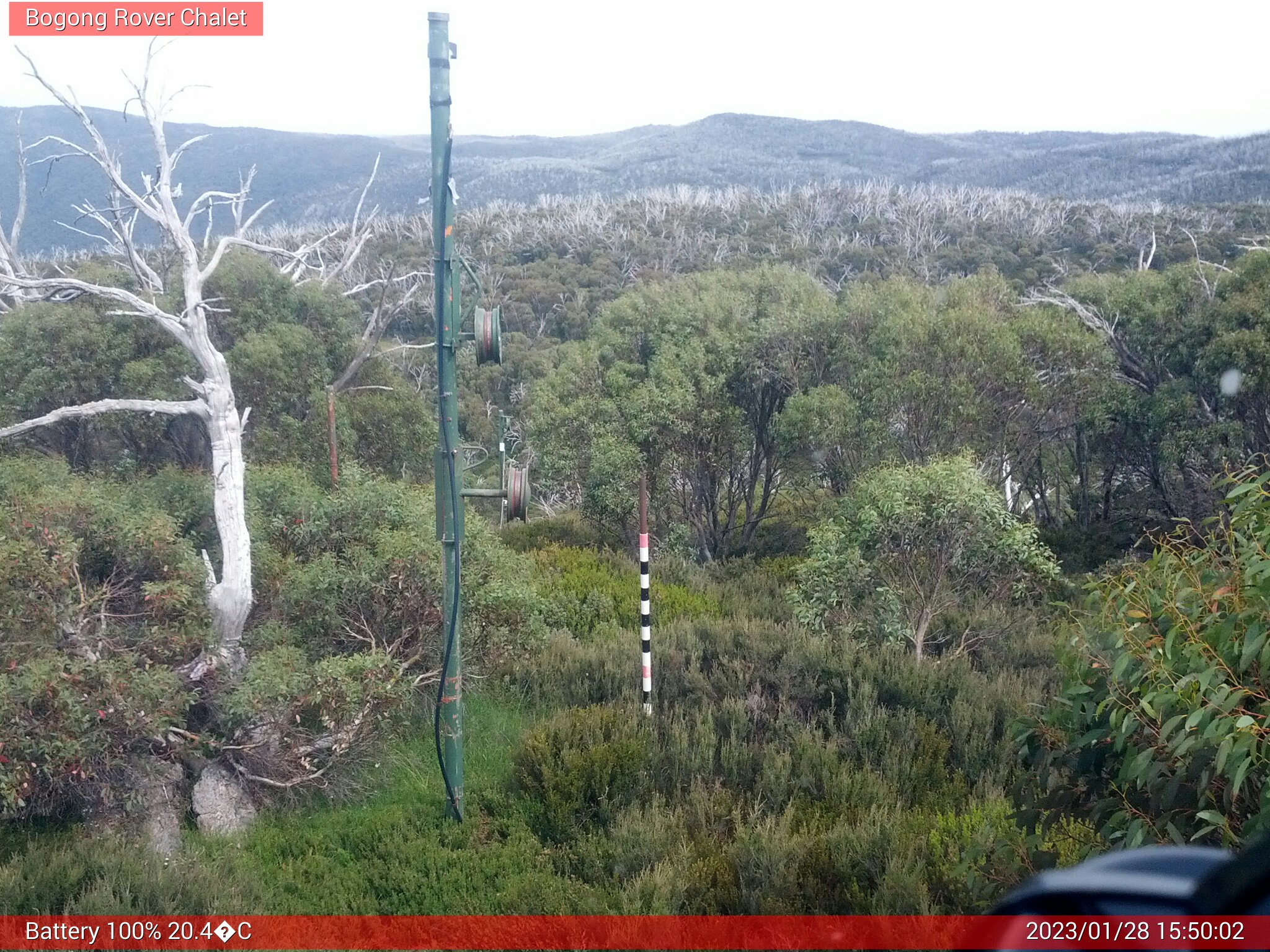 Bogong Web Cam 3:50pm Saturday 28th of January 2023