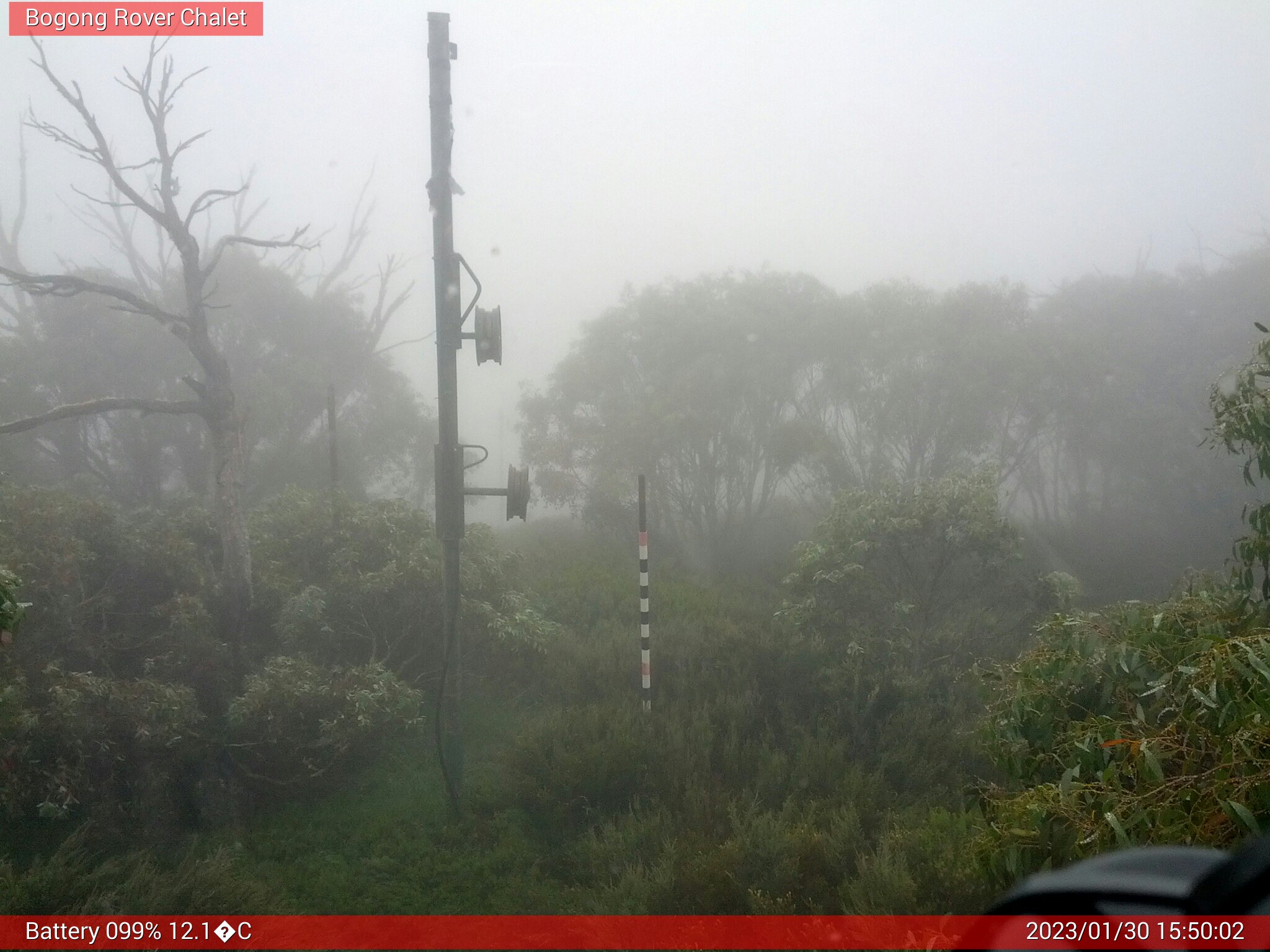 Bogong Web Cam 3:50pm Monday 30th of January 2023