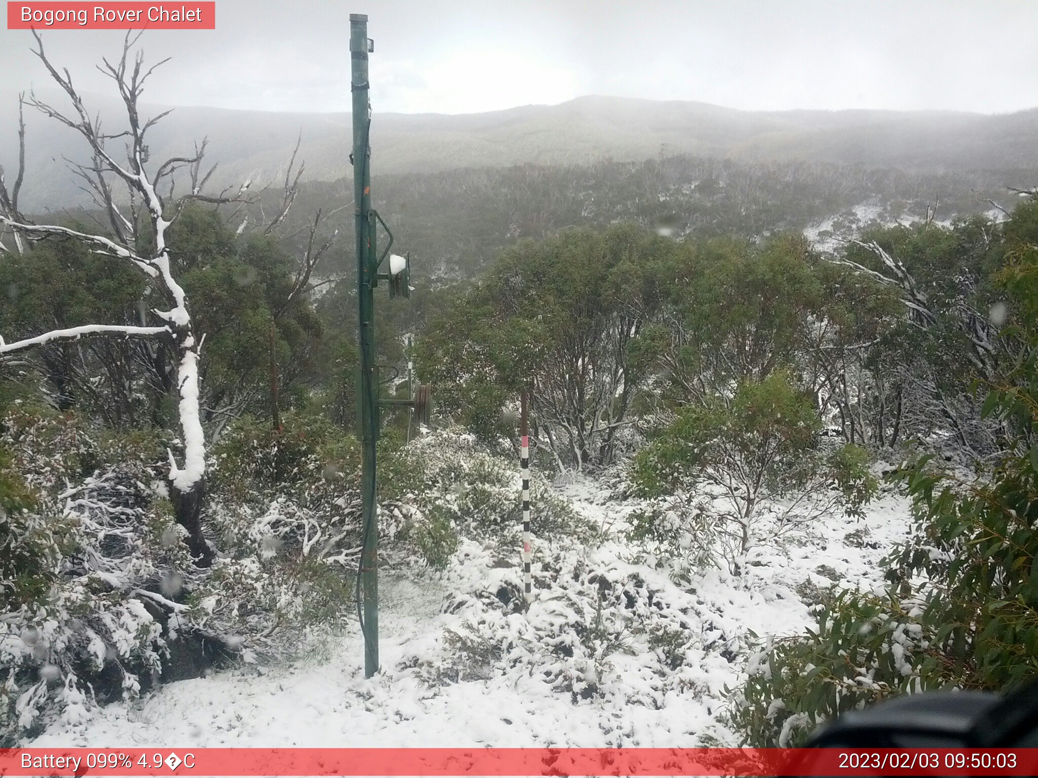 Bogong Web Cam 9:50am Friday 3rd of February 2023