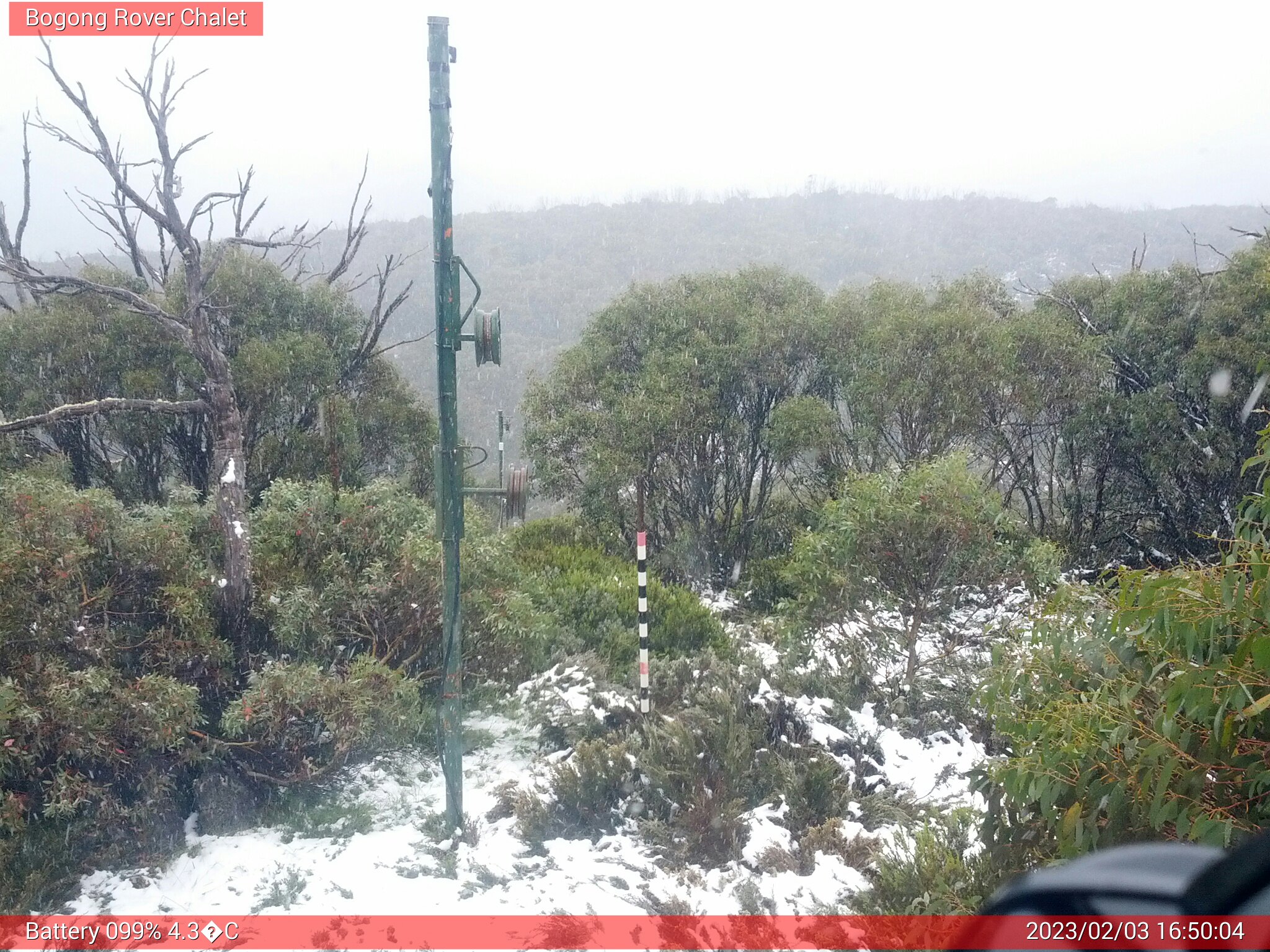 Bogong Web Cam 4:50pm Friday 3rd of February 2023