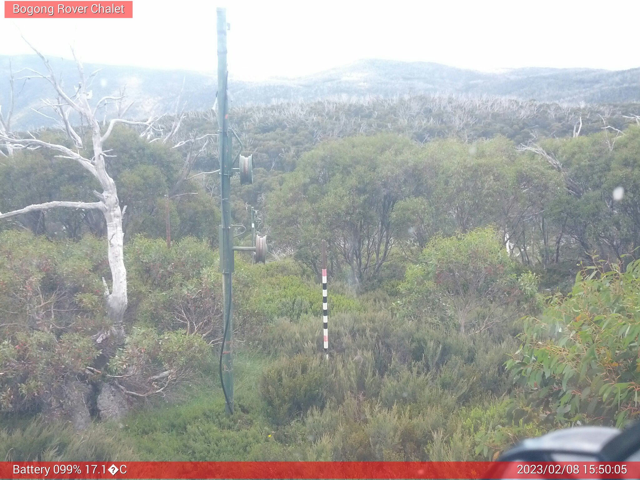 Bogong Web Cam 3:50pm Wednesday 8th of February 2023