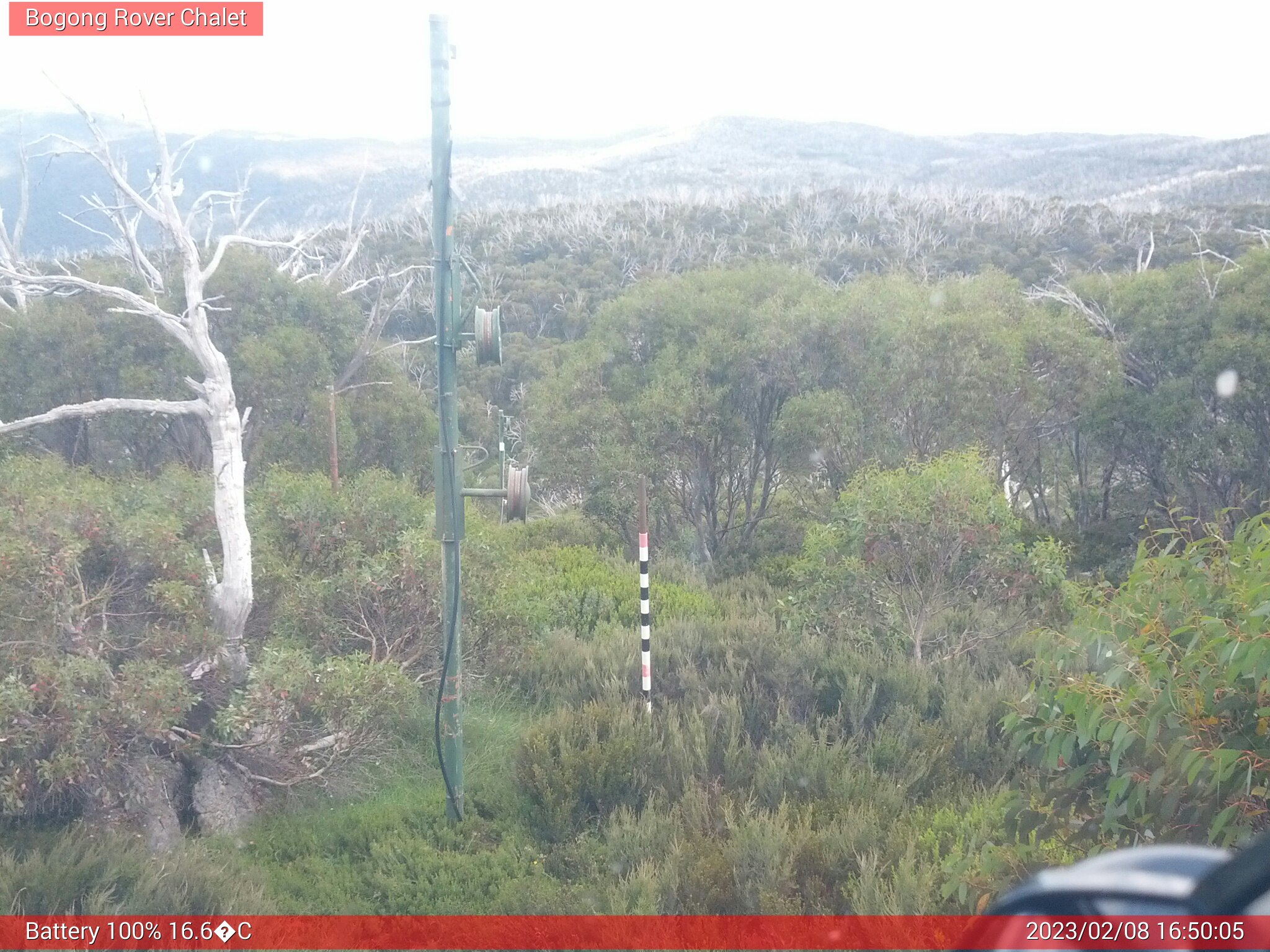 Bogong Web Cam 4:50pm Wednesday 8th of February 2023