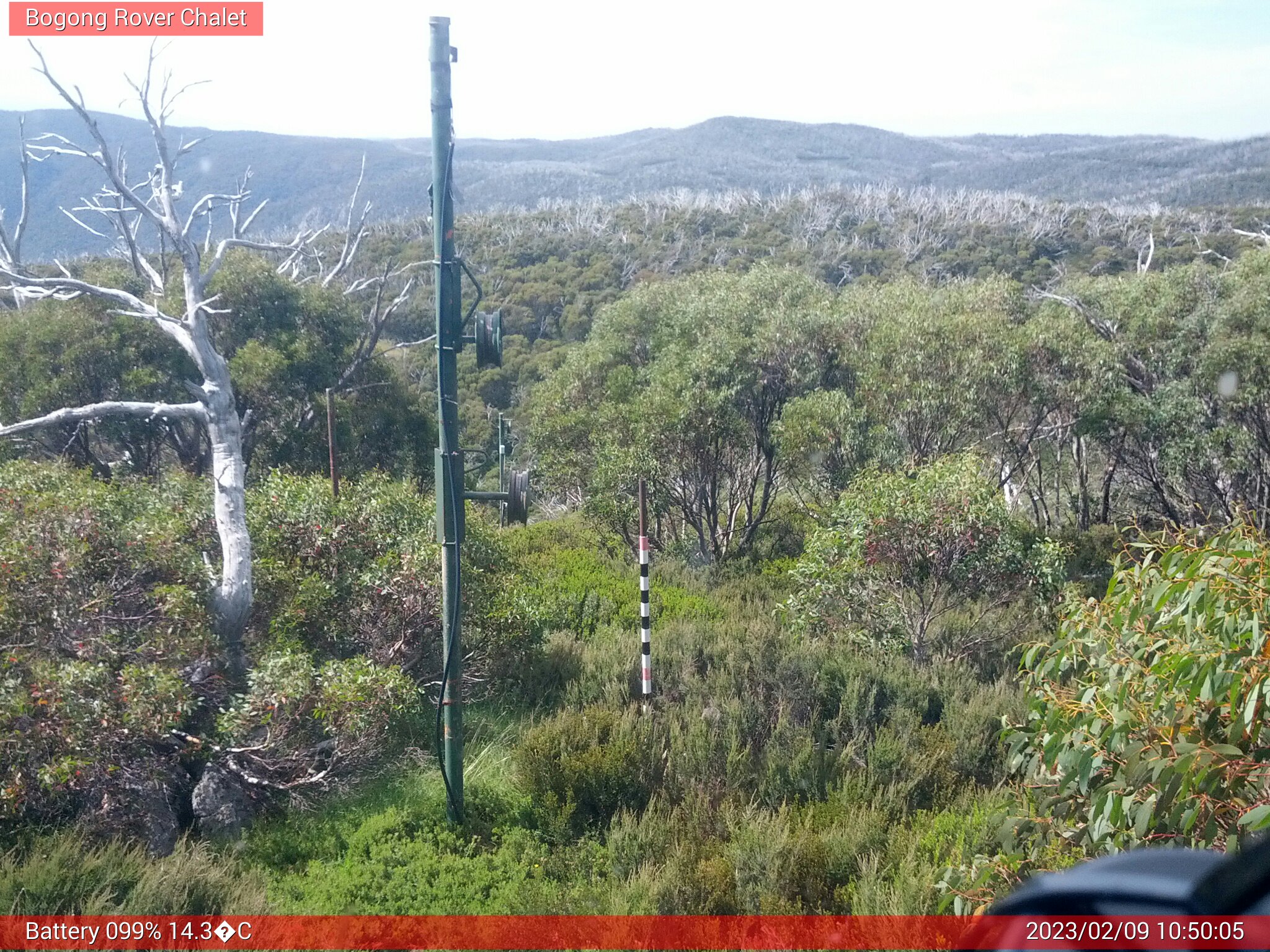 Bogong Web Cam 10:50am Thursday 9th of February 2023