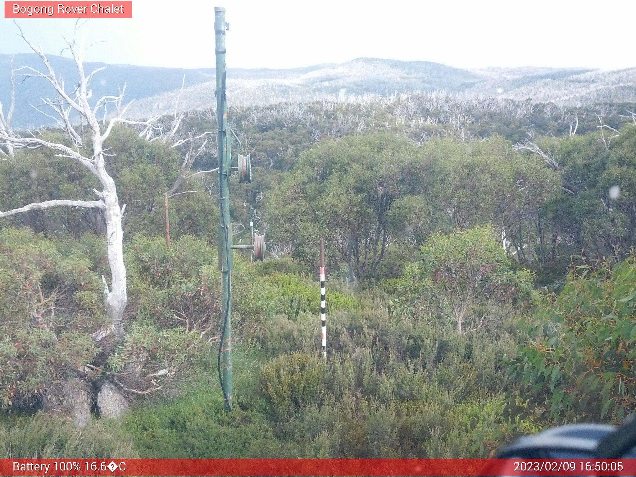 Bogong Web Cam 4:50pm Thursday 9th of February 2023