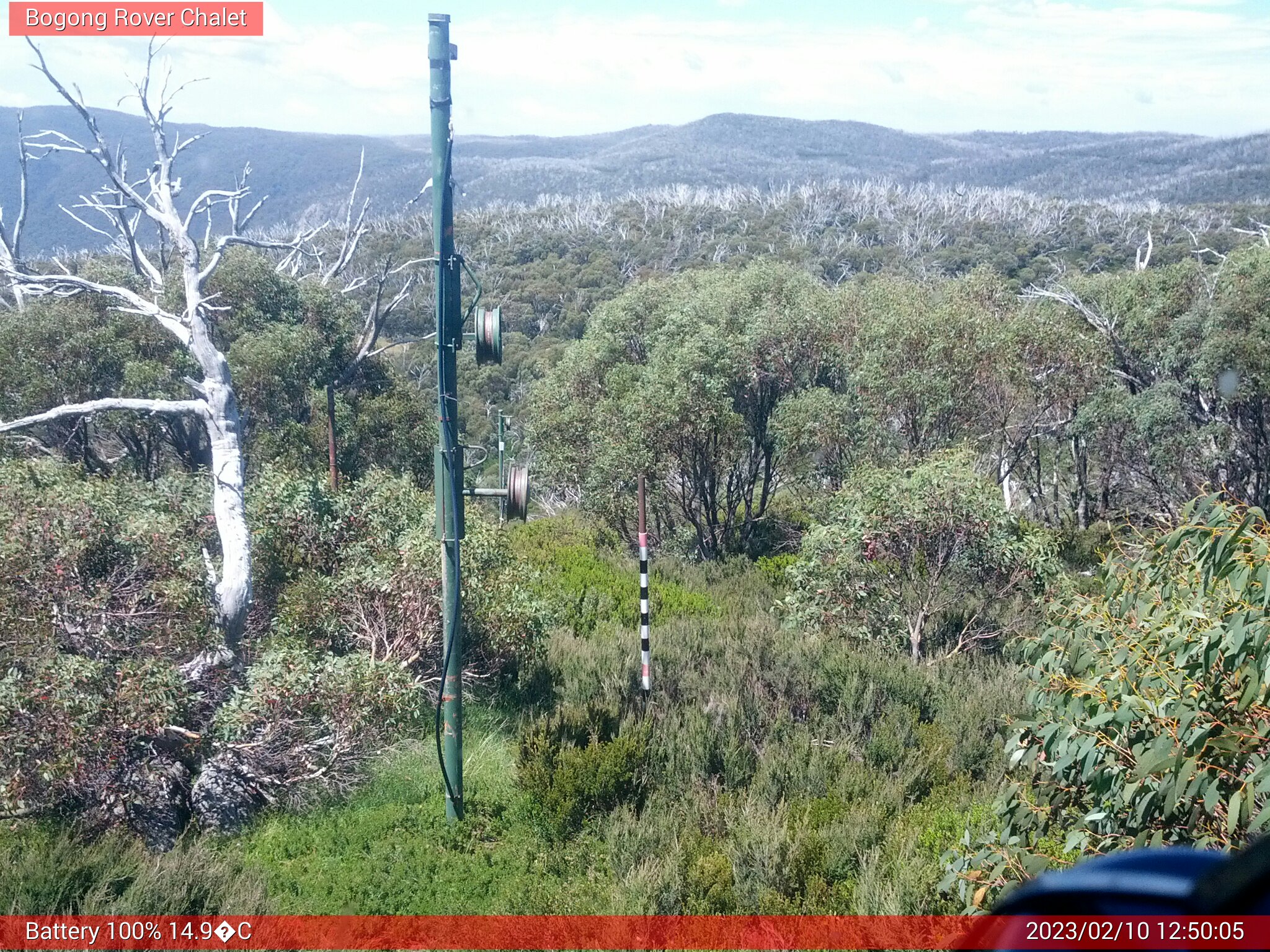 Bogong Web Cam 12:50pm Friday 10th of February 2023