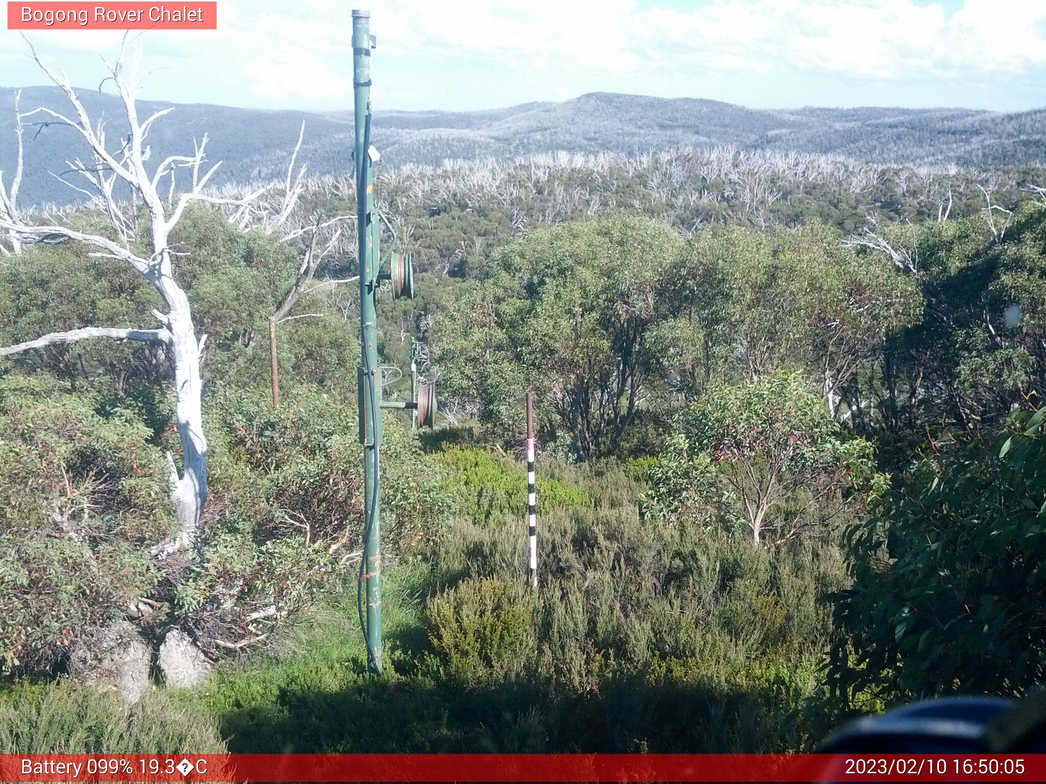 Bogong Web Cam 4:50pm Friday 10th of February 2023