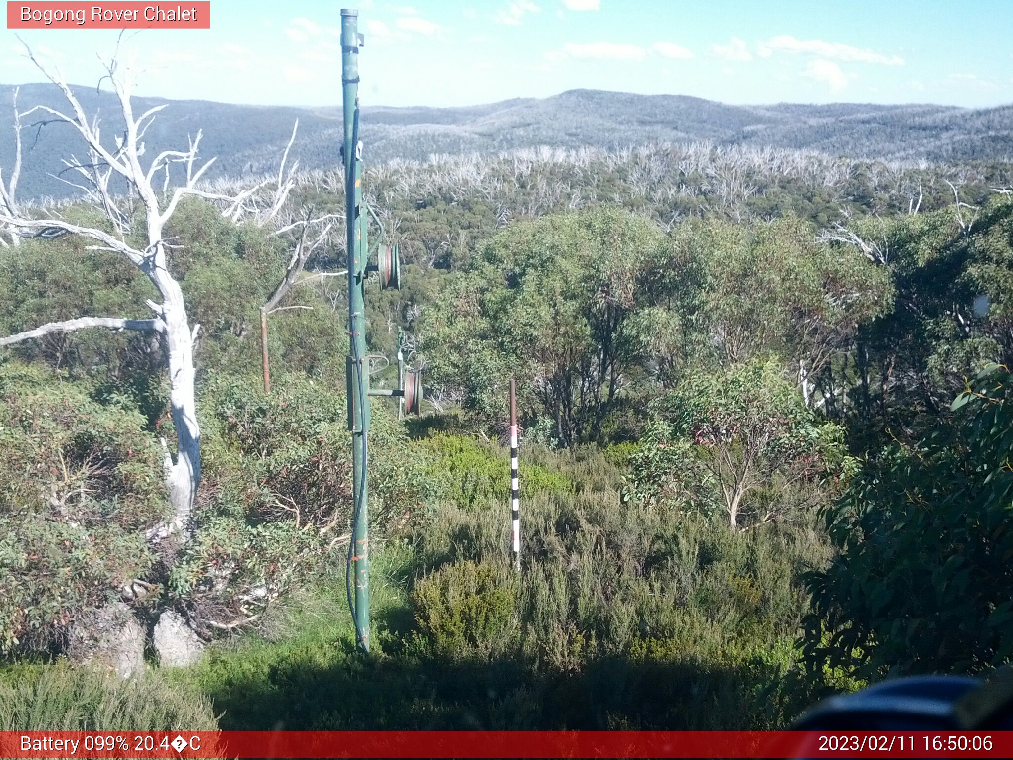 Bogong Web Cam 4:50pm Saturday 11th of February 2023