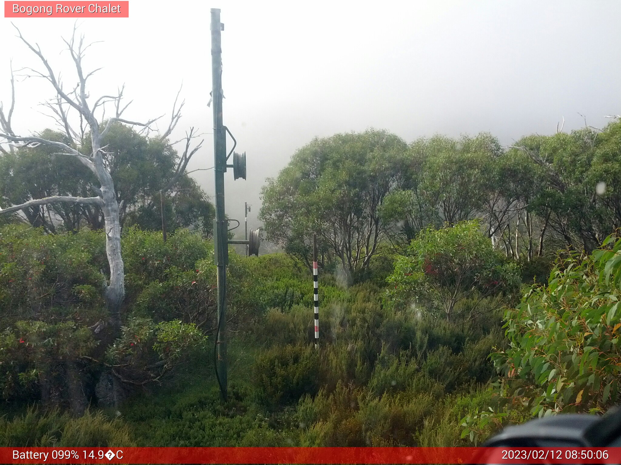 Bogong Web Cam 8:50am Sunday 12th of February 2023