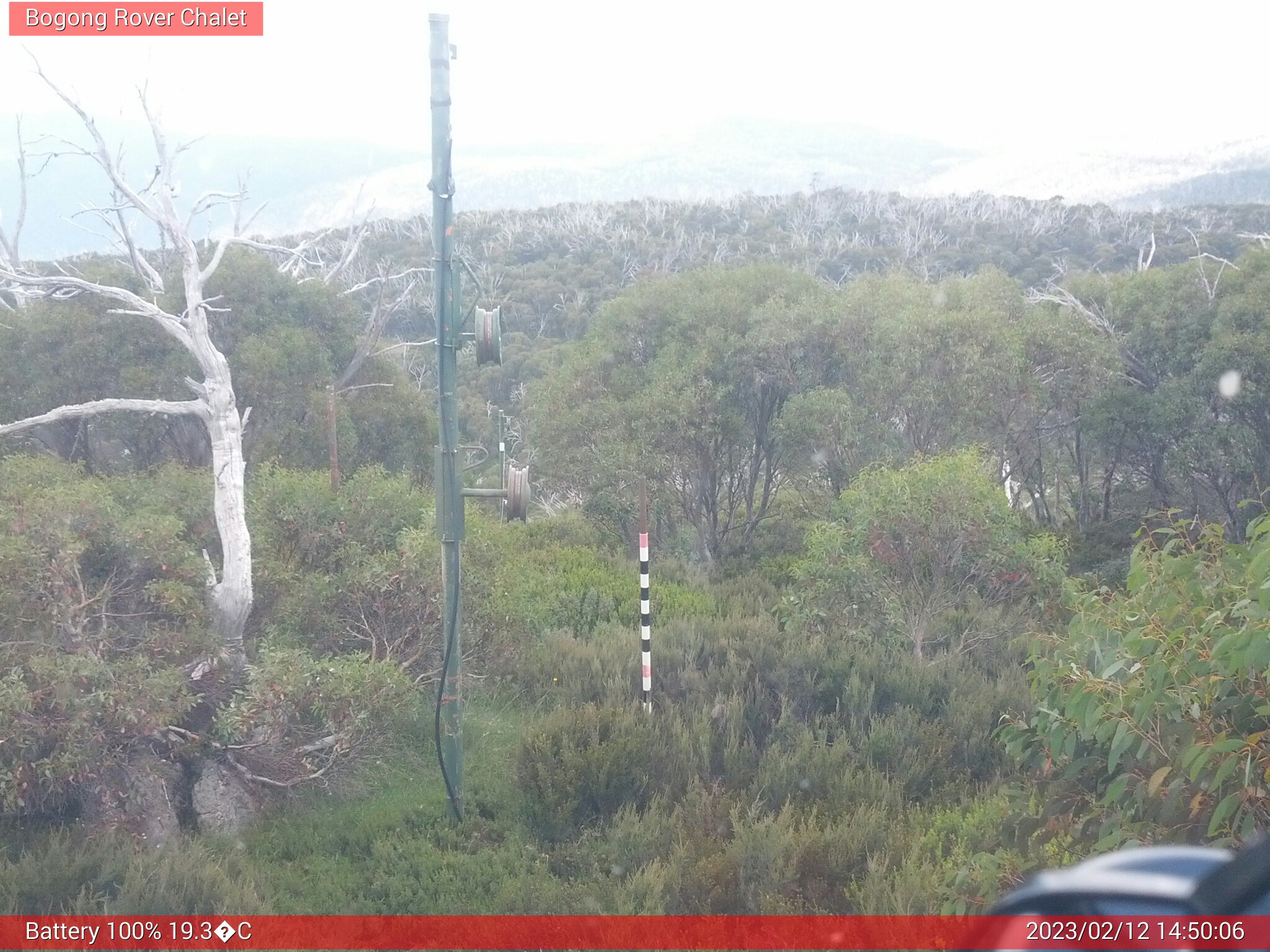 Bogong Web Cam 2:50pm Sunday 12th of February 2023