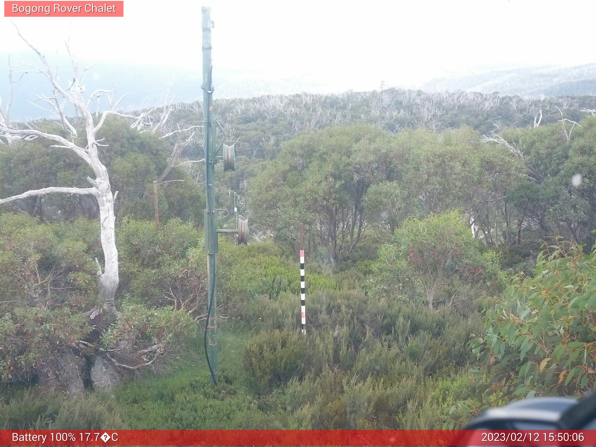 Bogong Web Cam 3:50pm Sunday 12th of February 2023