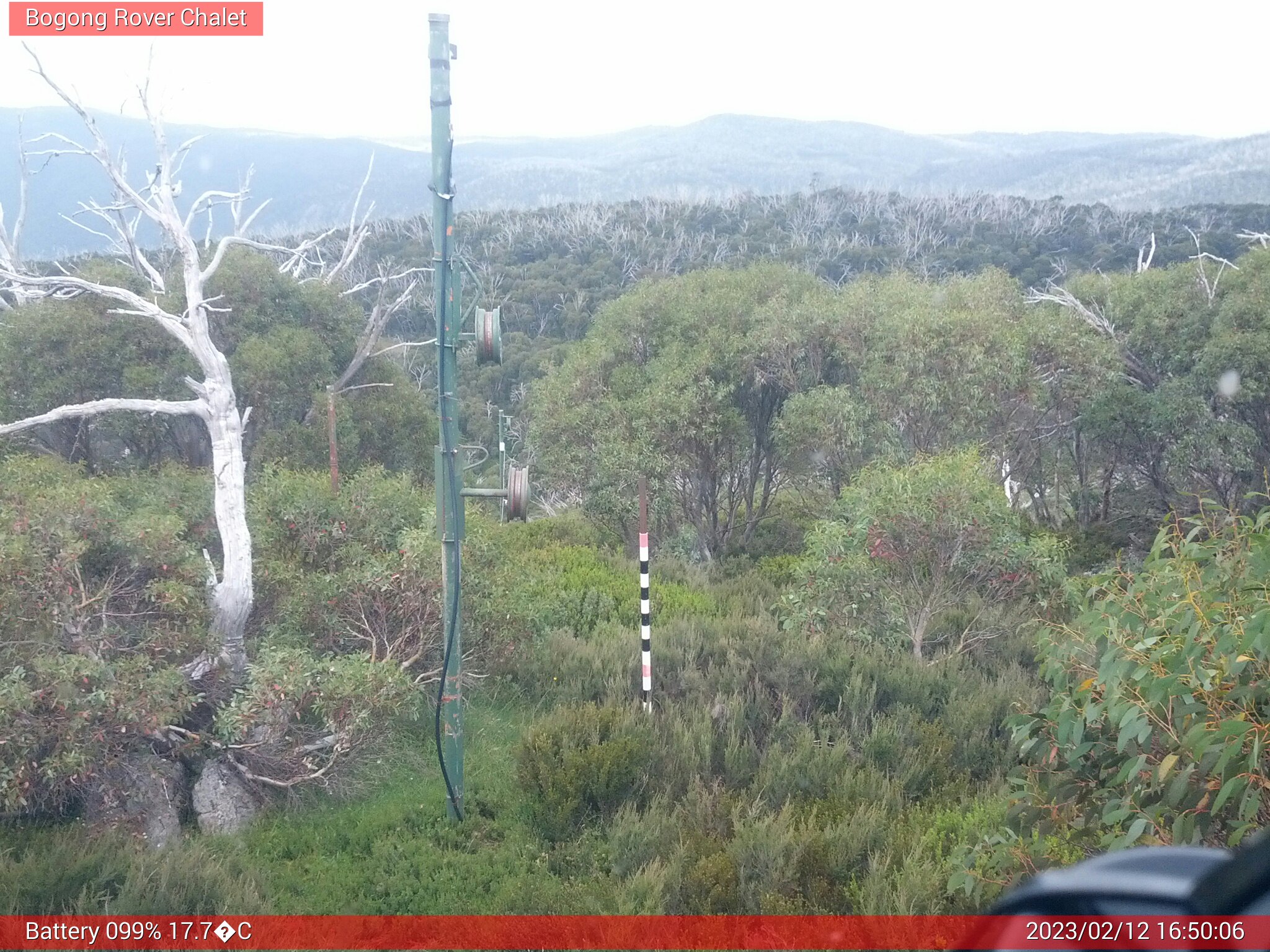 Bogong Web Cam 4:50pm Sunday 12th of February 2023