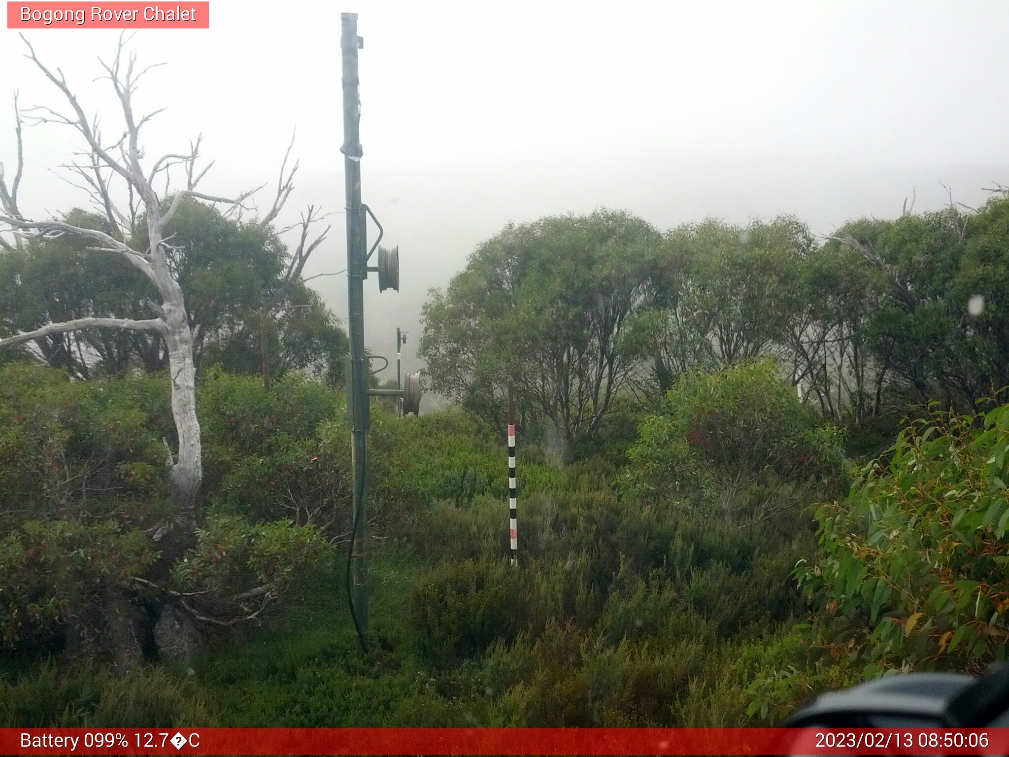 Bogong Web Cam 8:50am Monday 13th of February 2023