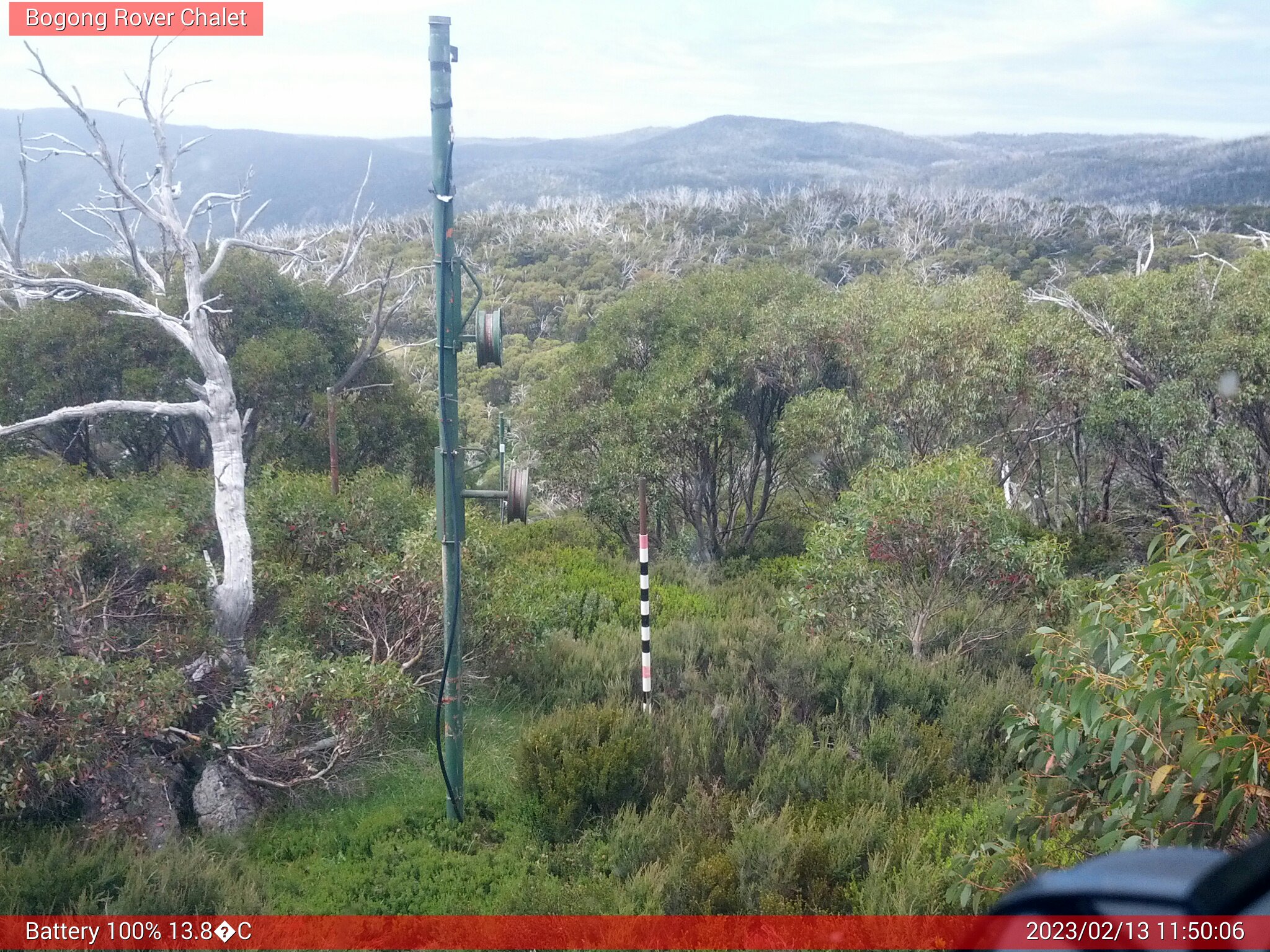 Bogong Web Cam 11:50am Monday 13th of February 2023