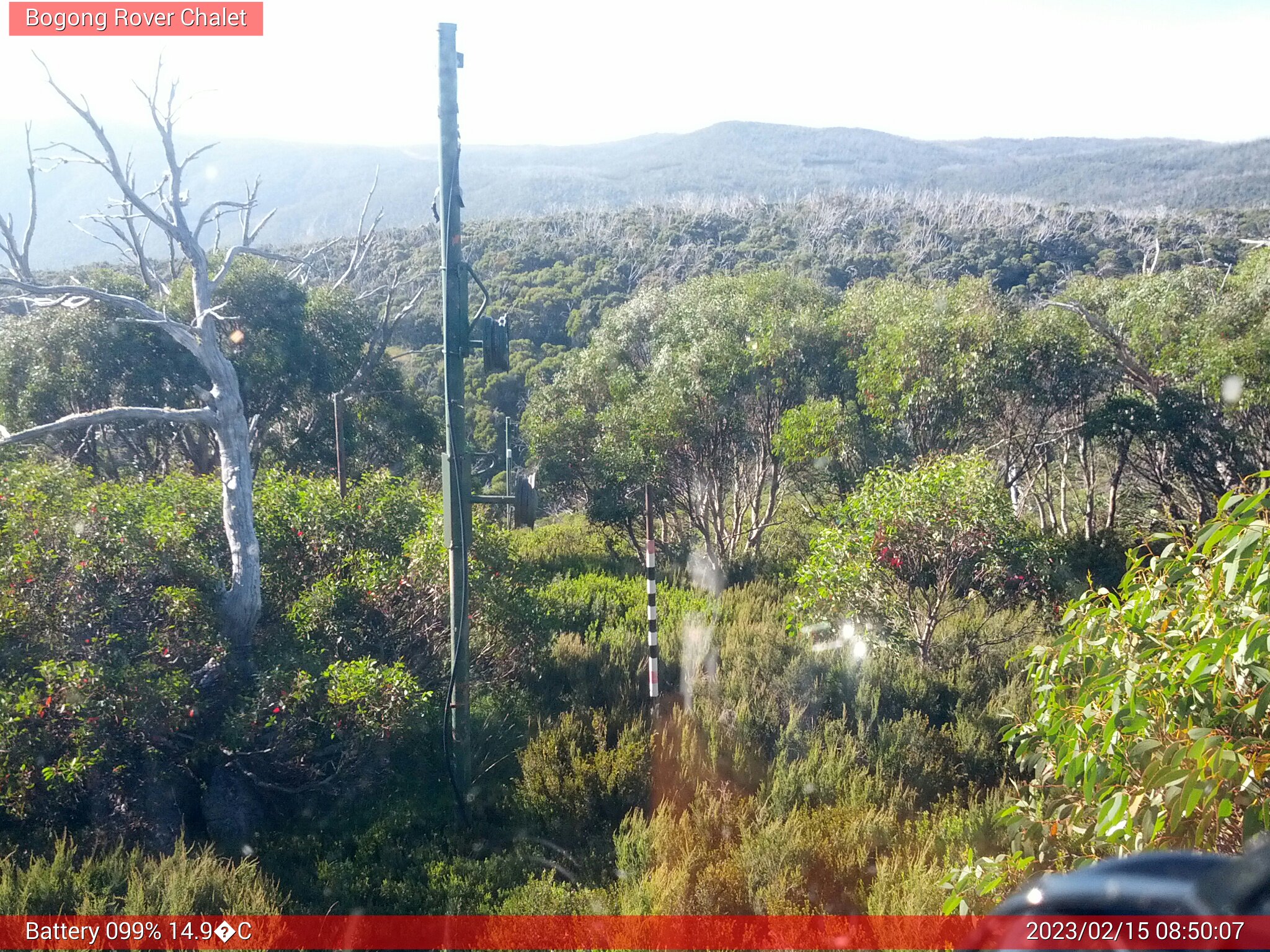 Bogong Web Cam 8:50am Wednesday 15th of February 2023