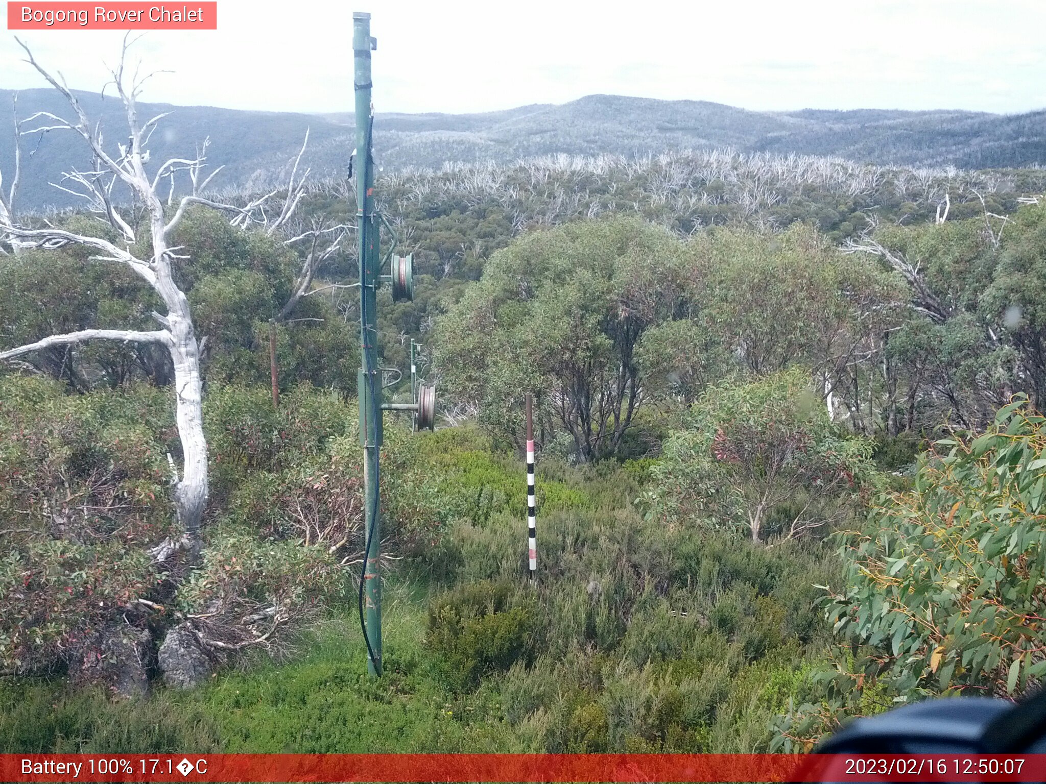 Bogong Web Cam 12:50pm Thursday 16th of February 2023