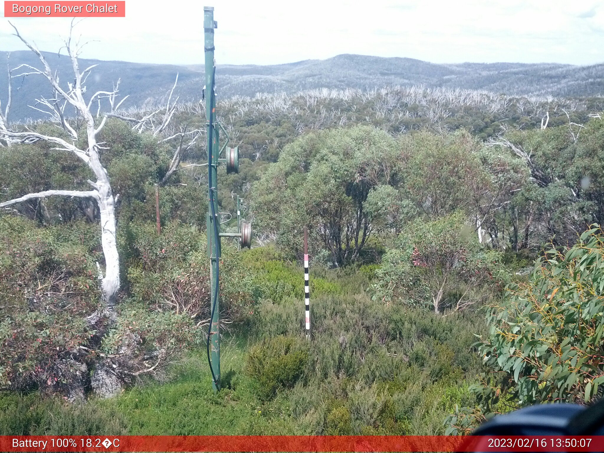 Bogong Web Cam 1:50pm Thursday 16th of February 2023