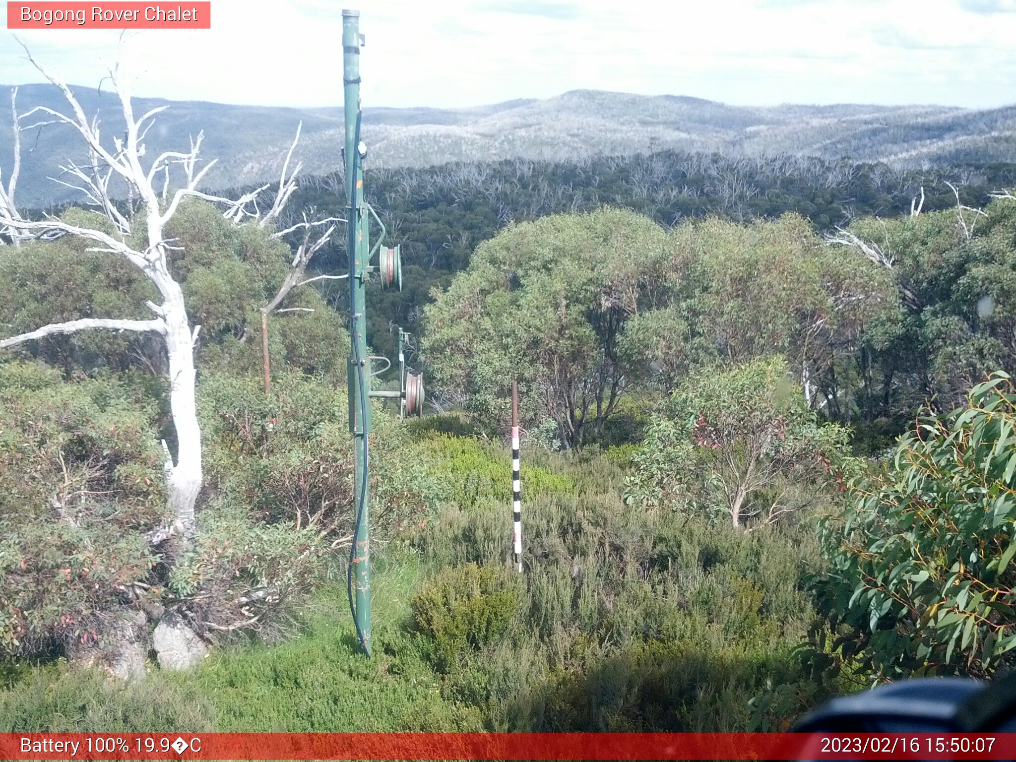 Bogong Web Cam 3:50pm Thursday 16th of February 2023