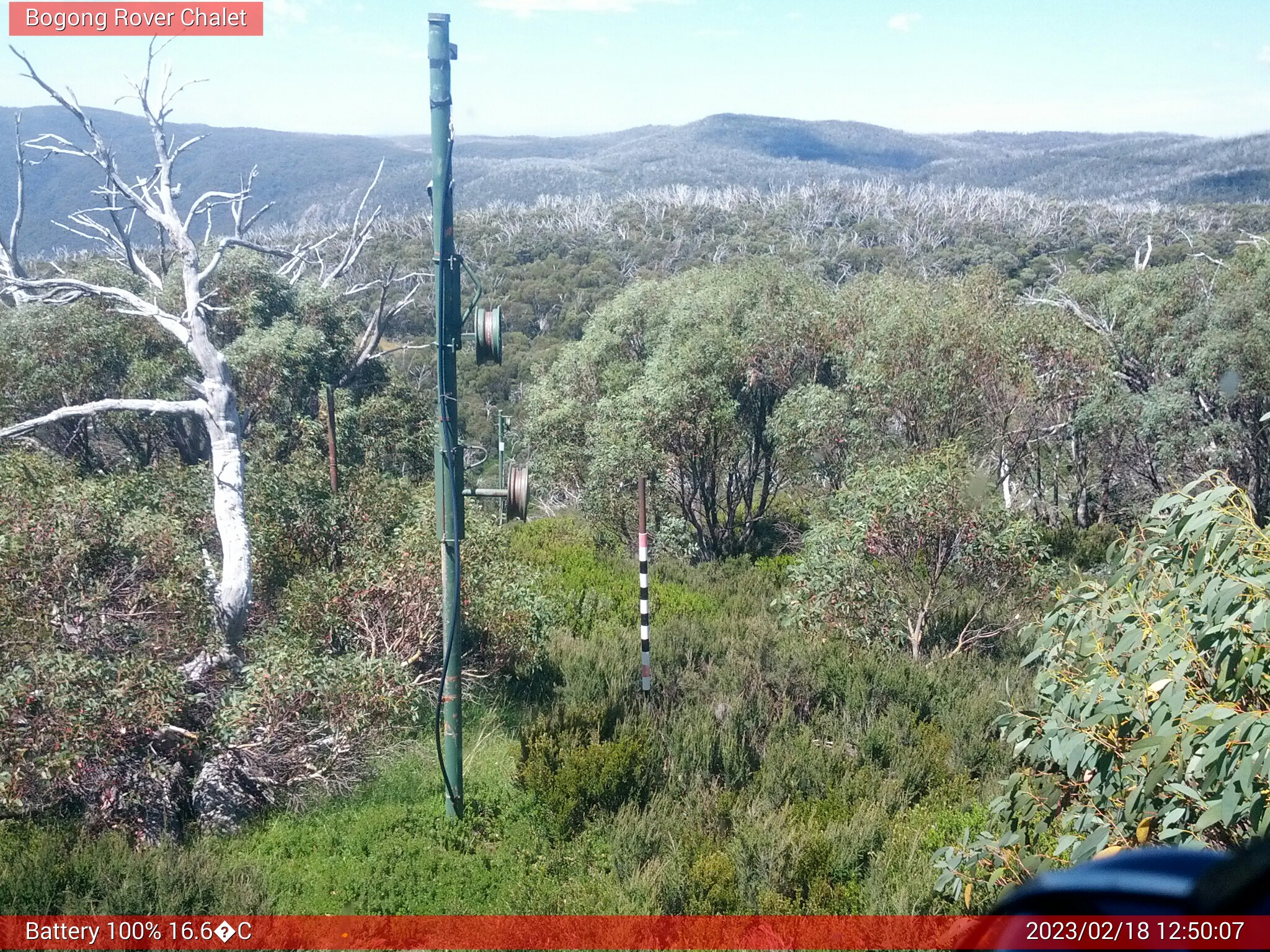 Bogong Web Cam 12:50pm Saturday 18th of February 2023