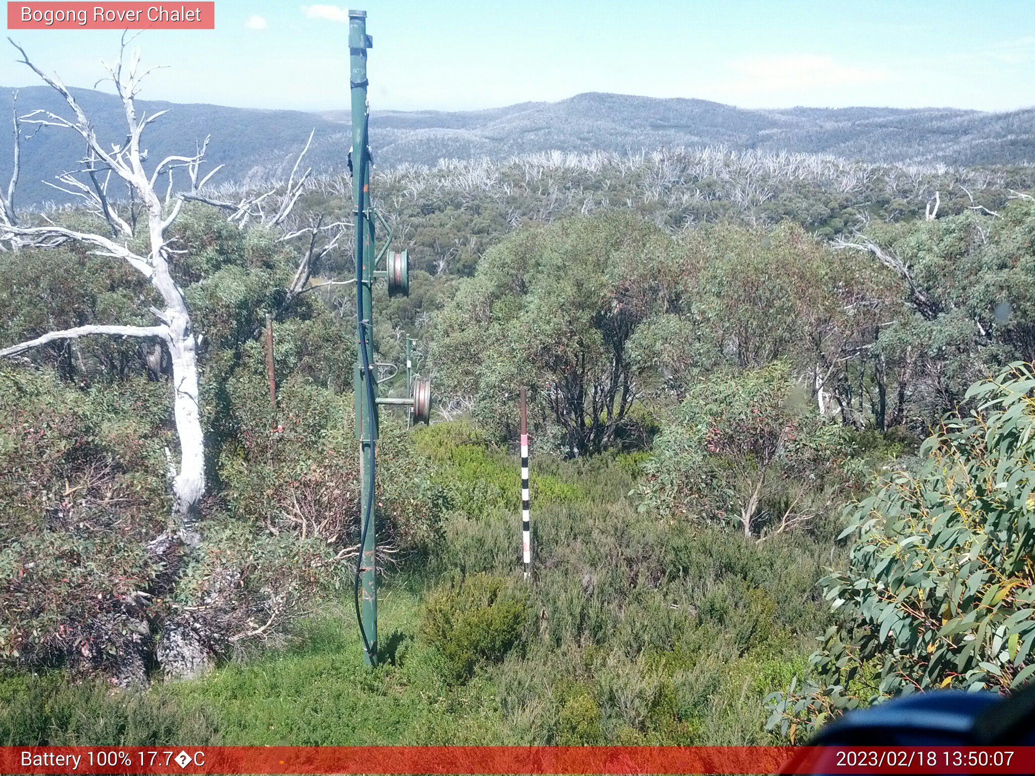 Bogong Web Cam 1:50pm Saturday 18th of February 2023