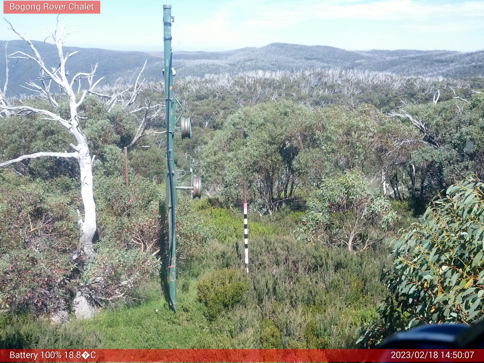 Bogong Web Cam 2:50pm Saturday 18th of February 2023