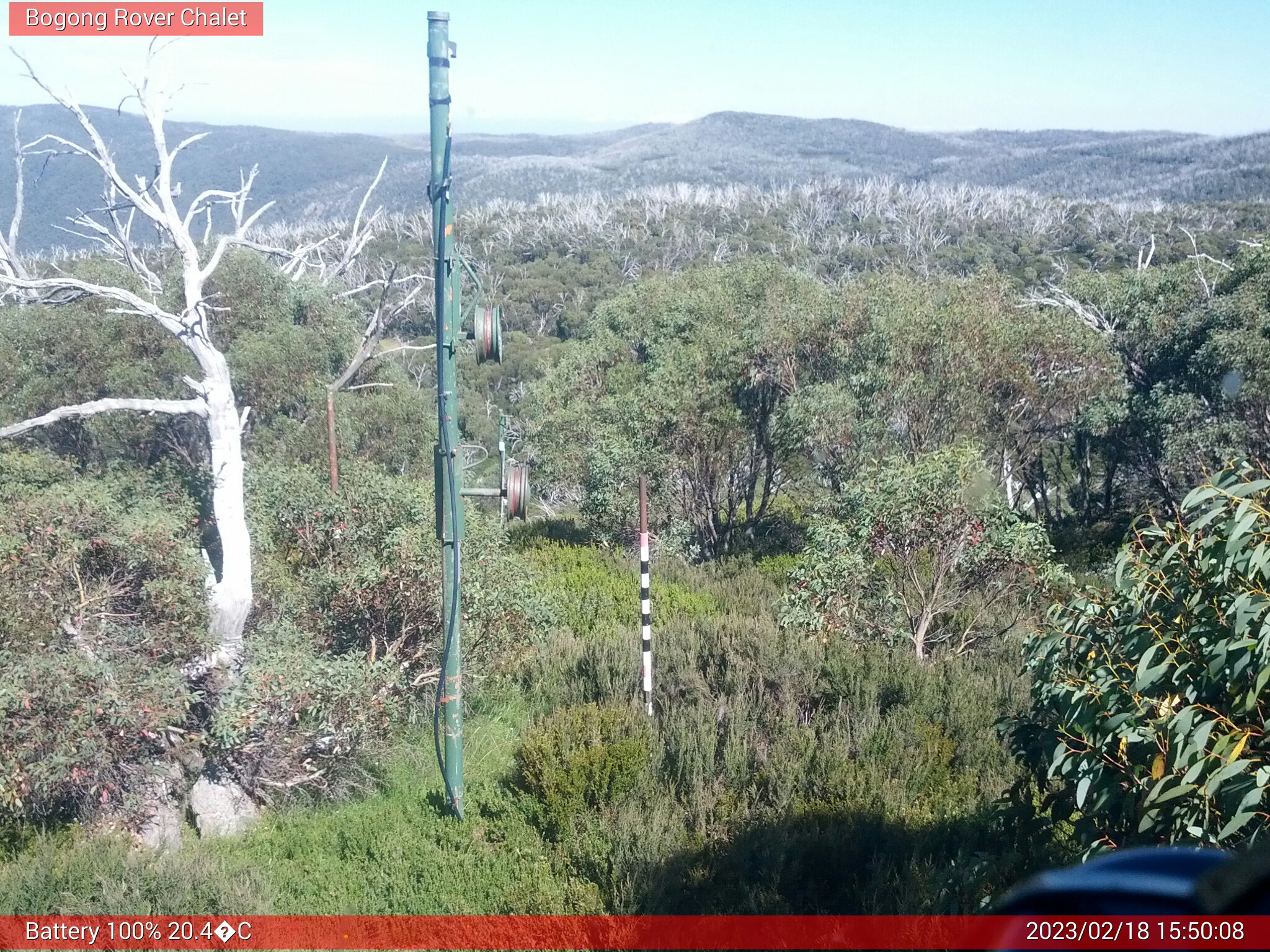 Bogong Web Cam 3:50pm Saturday 18th of February 2023