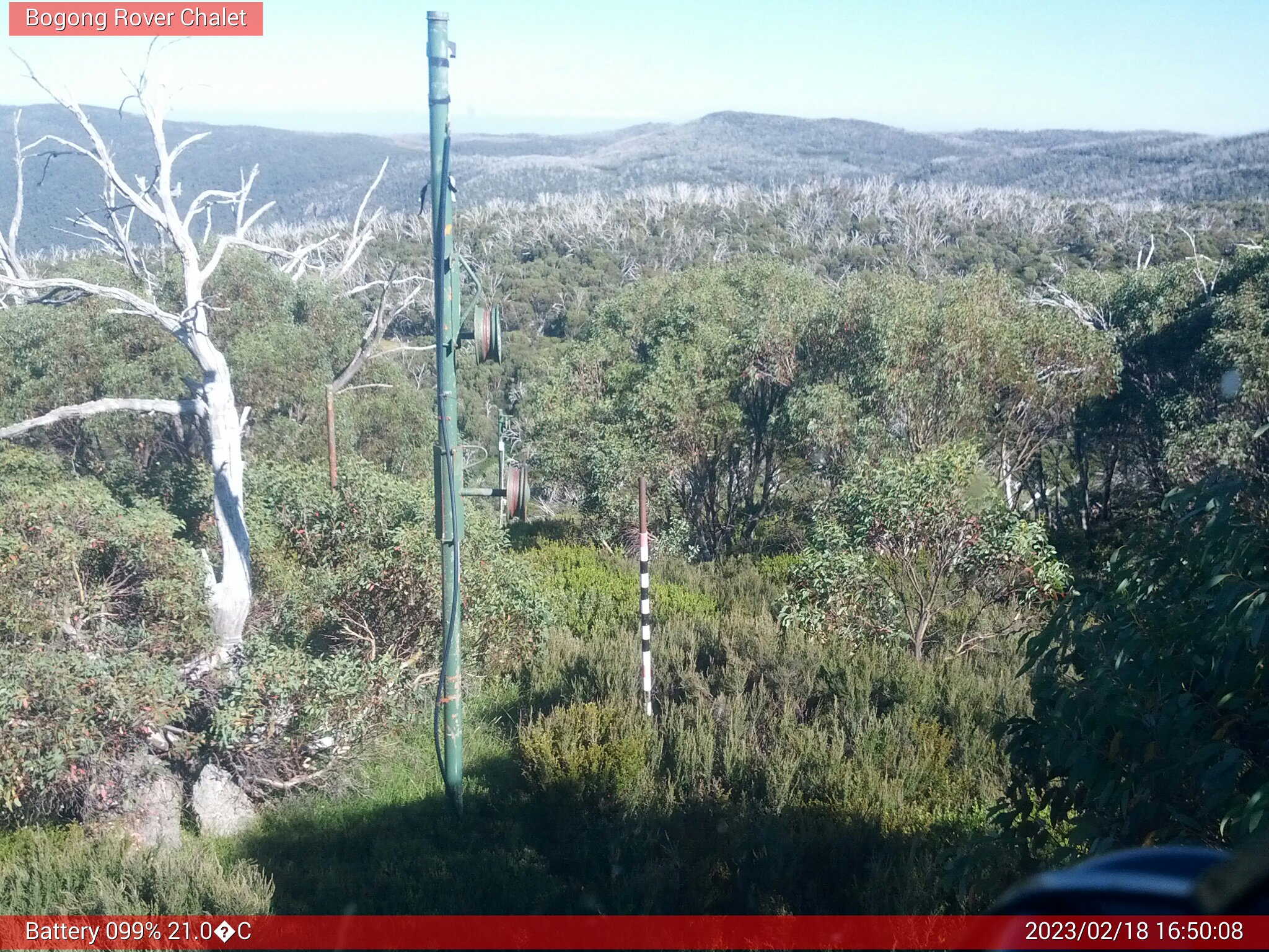 Bogong Web Cam 4:50pm Saturday 18th of February 2023