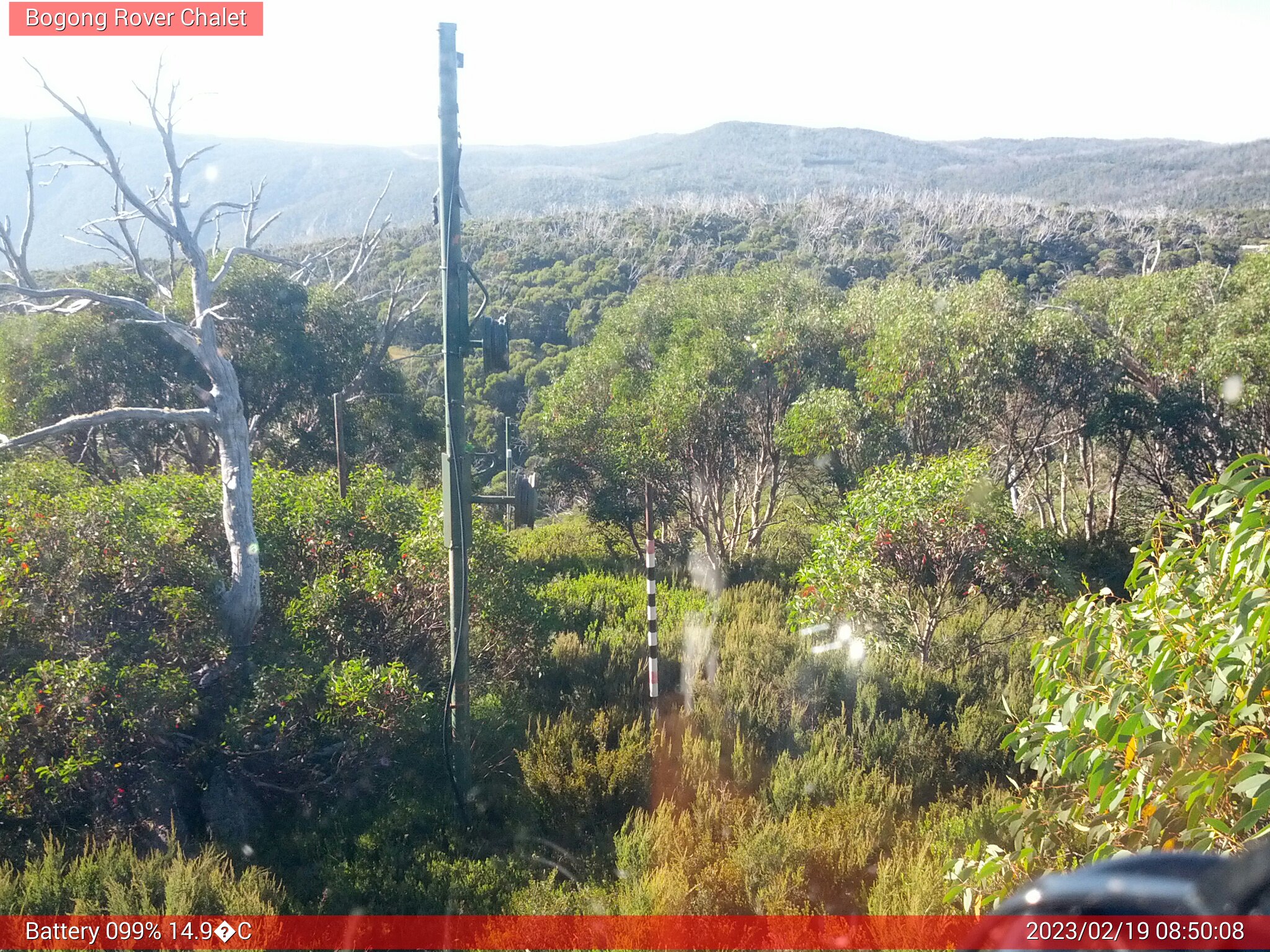 Bogong Web Cam 8:50am Sunday 19th of February 2023