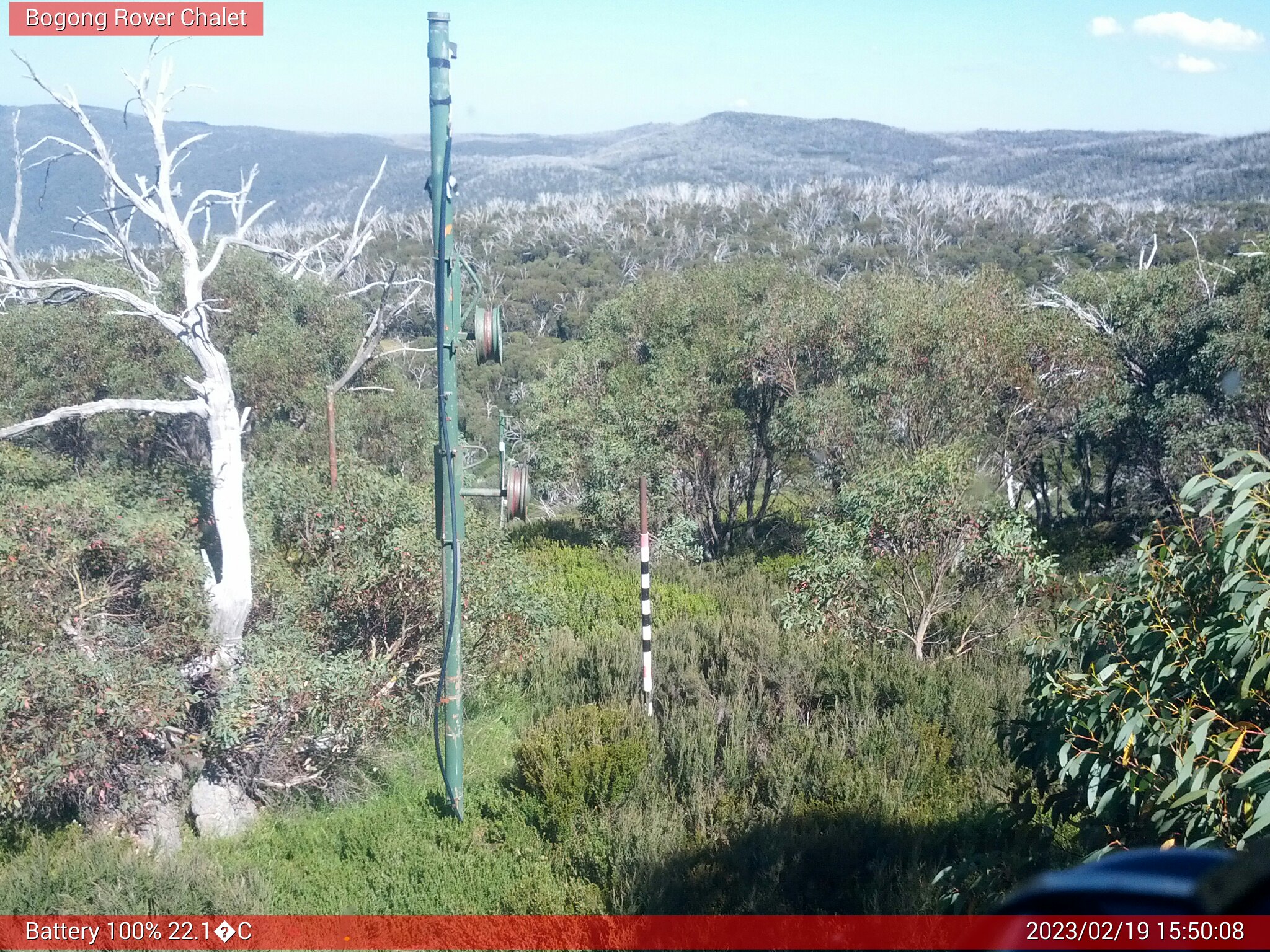 Bogong Web Cam 3:50pm Sunday 19th of February 2023