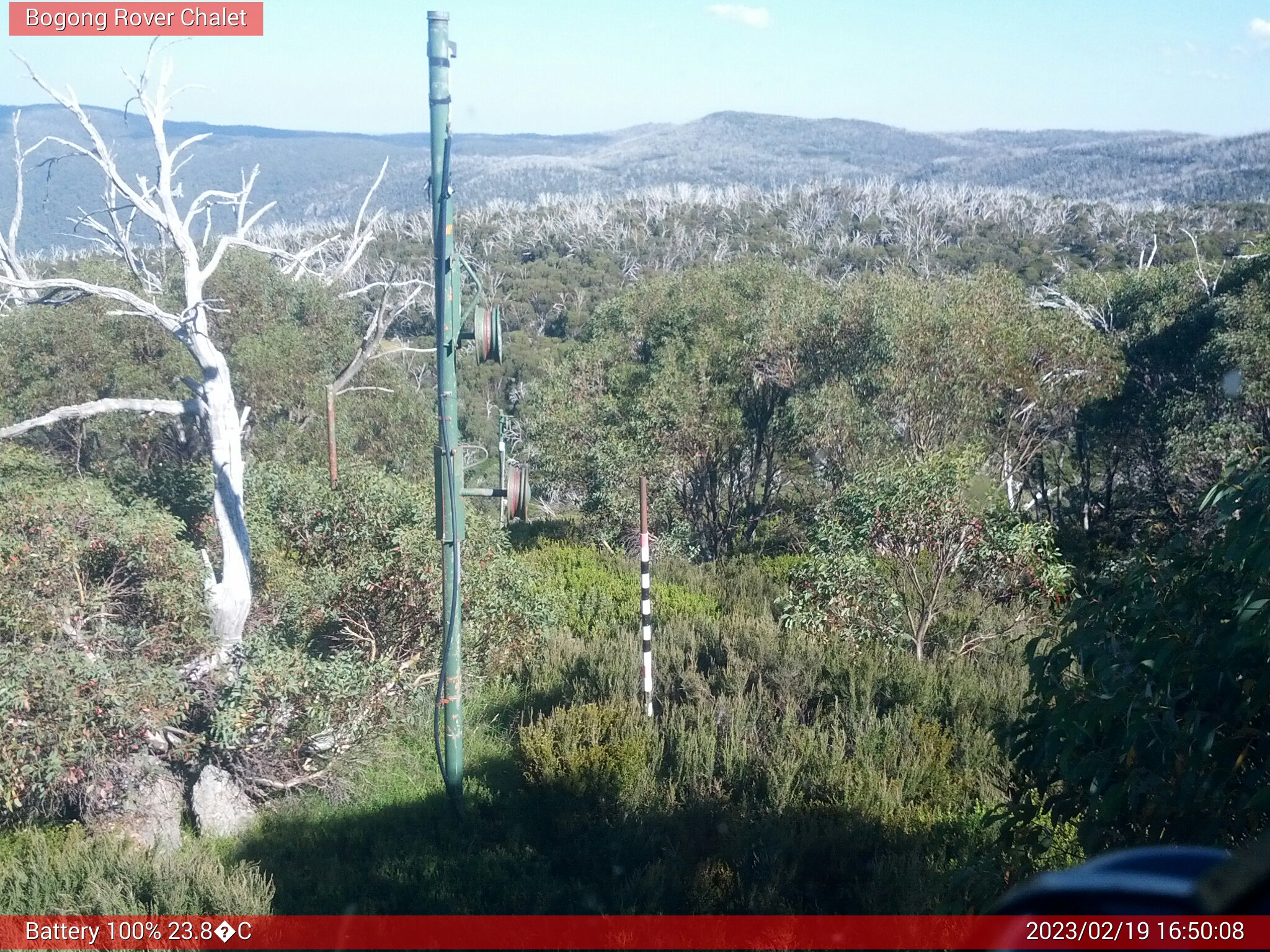 Bogong Web Cam 4:50pm Sunday 19th of February 2023