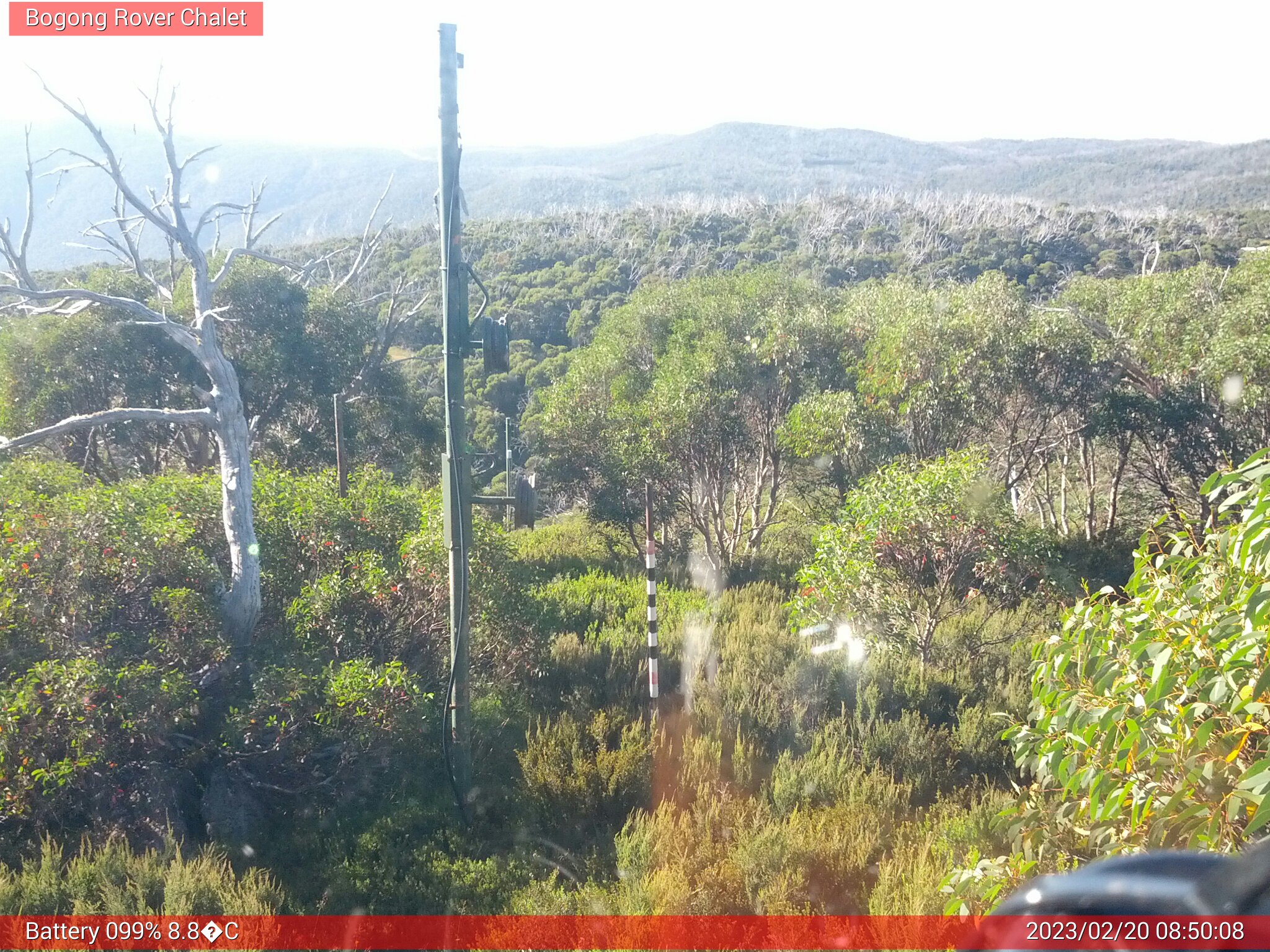 Bogong Web Cam 8:50am Monday 20th of February 2023