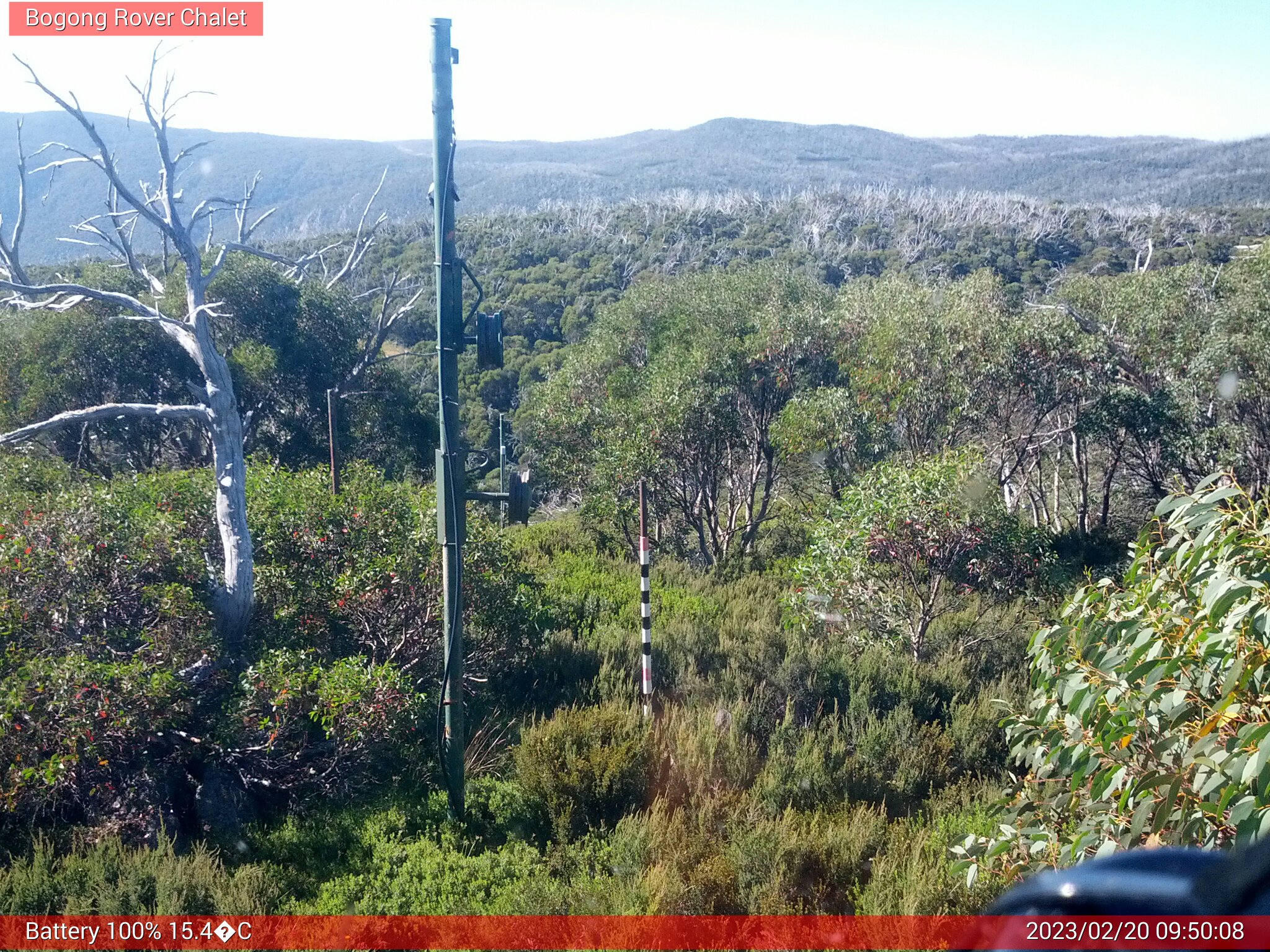 Bogong Web Cam 9:50am Monday 20th of February 2023