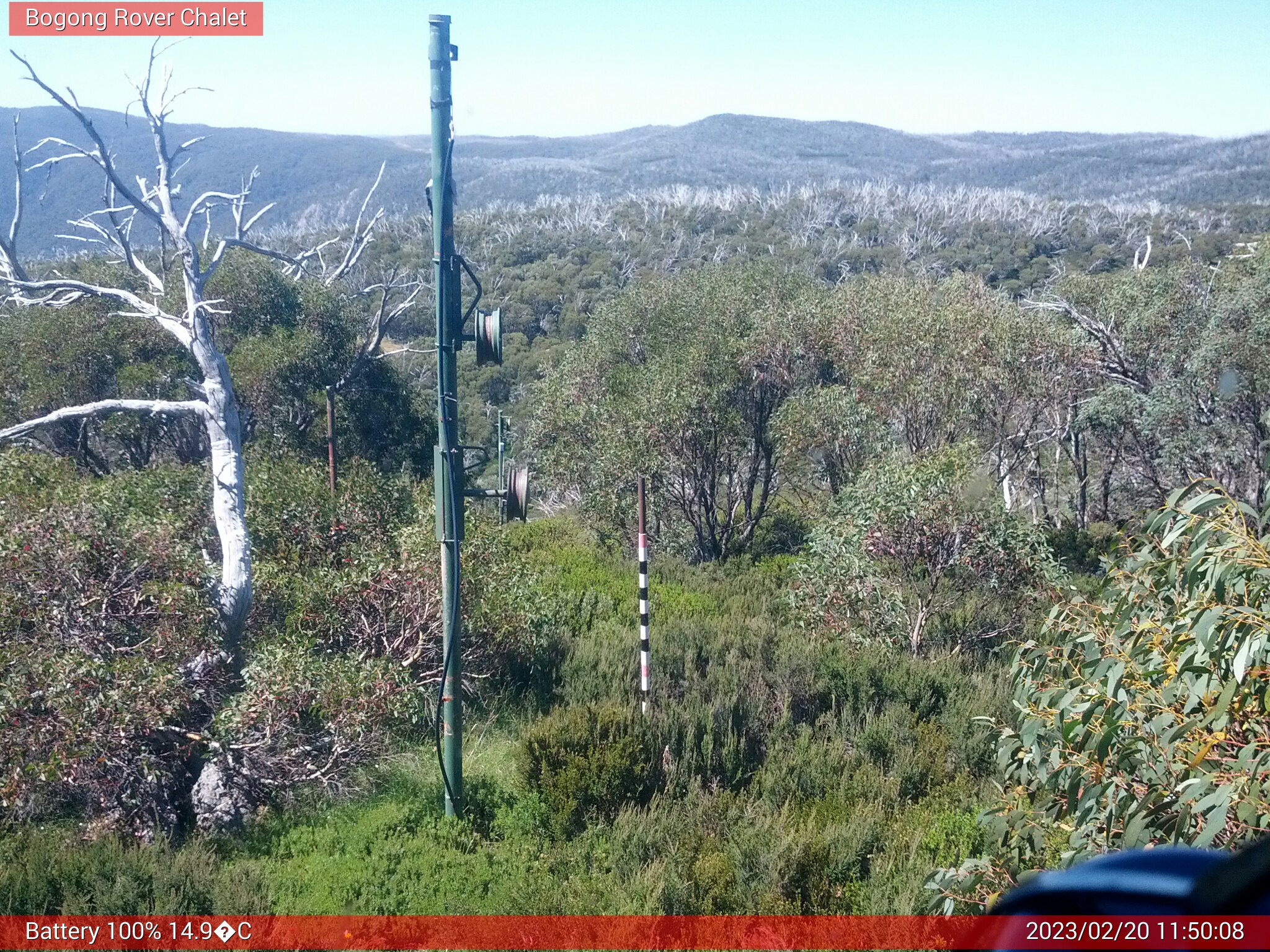 Bogong Web Cam 11:50am Monday 20th of February 2023