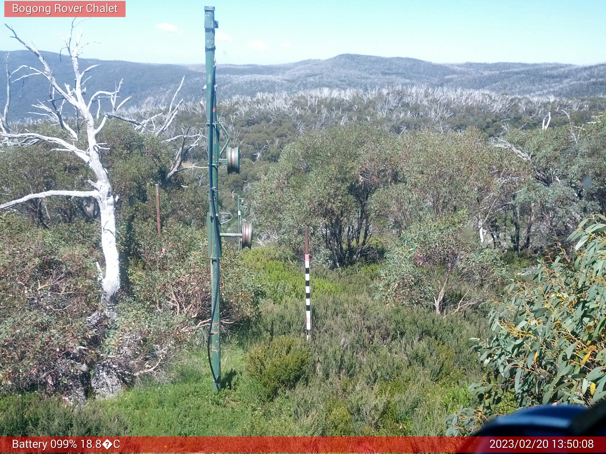 Bogong Web Cam 1:50pm Monday 20th of February 2023