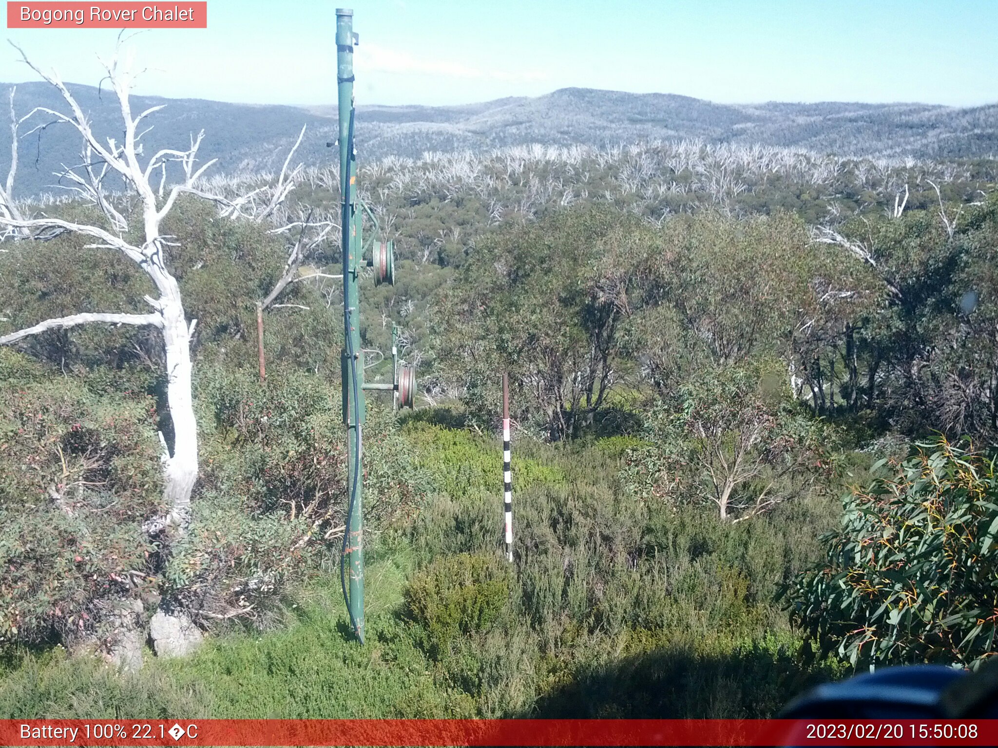 Bogong Web Cam 3:50pm Monday 20th of February 2023