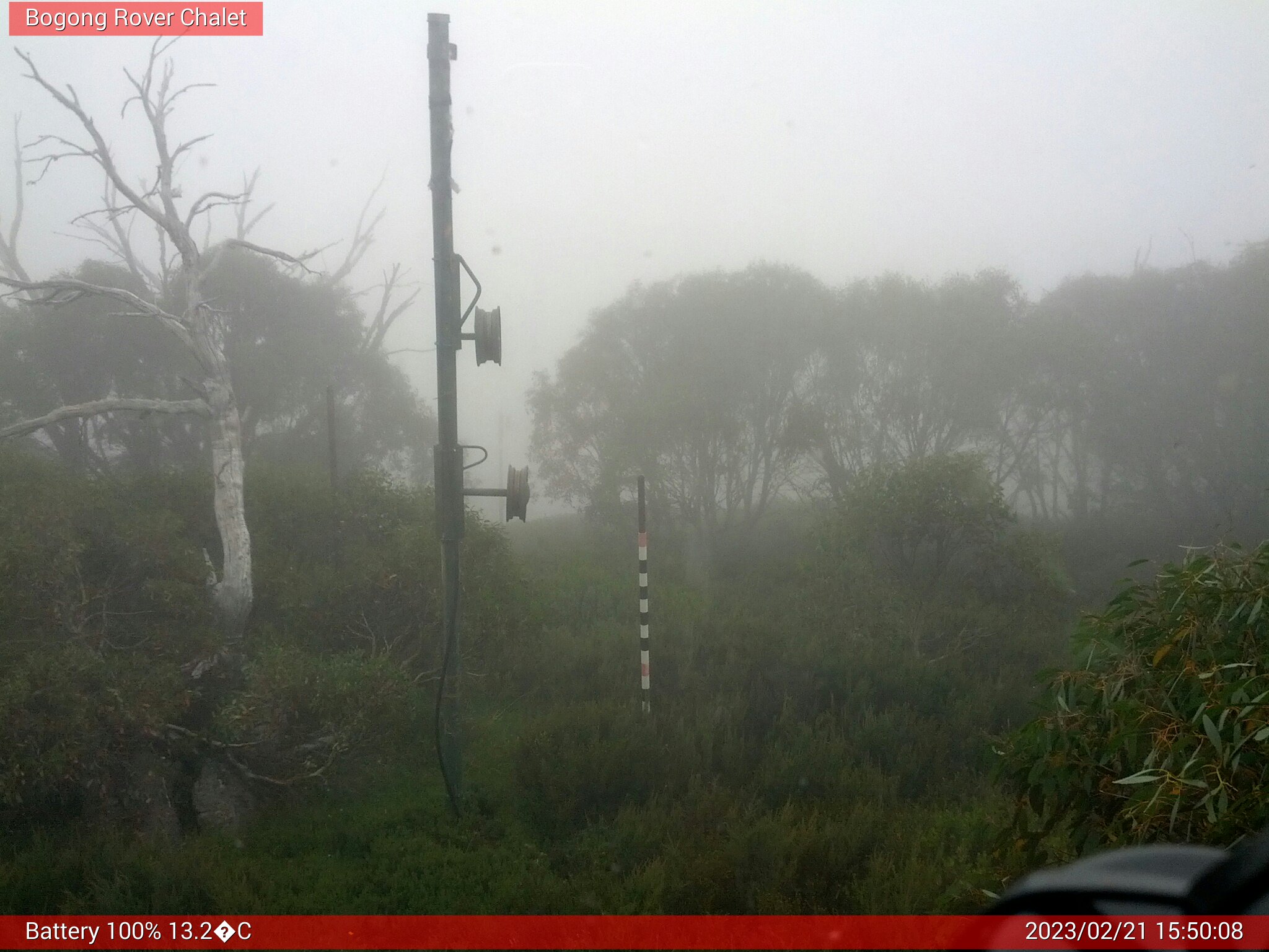 Bogong Web Cam 3:50pm Tuesday 21st of February 2023