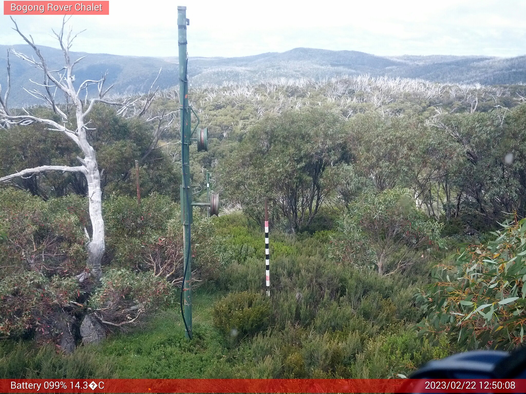 Bogong Web Cam 12:50pm Wednesday 22nd of February 2023