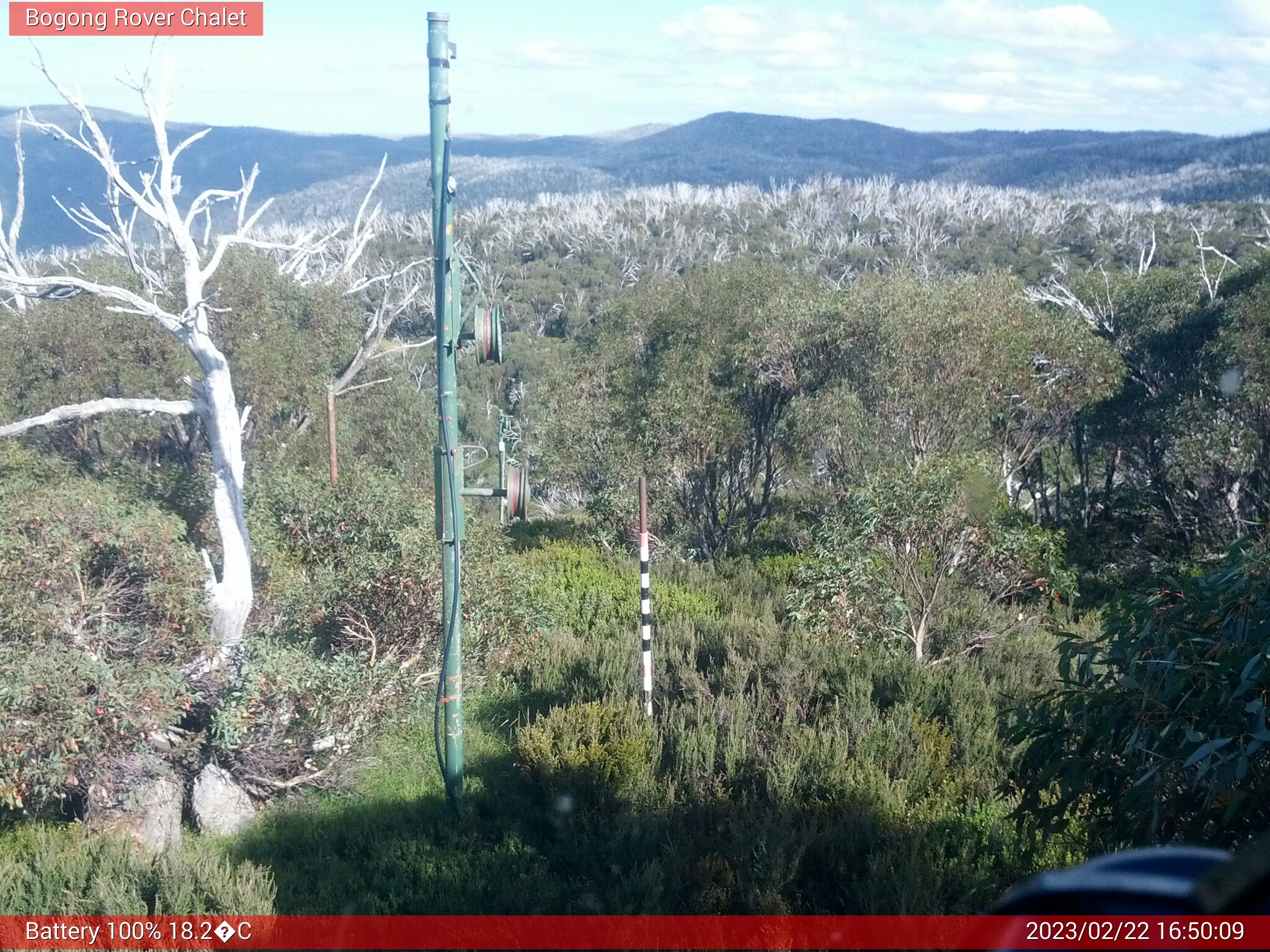 Bogong Web Cam 4:50pm Wednesday 22nd of February 2023